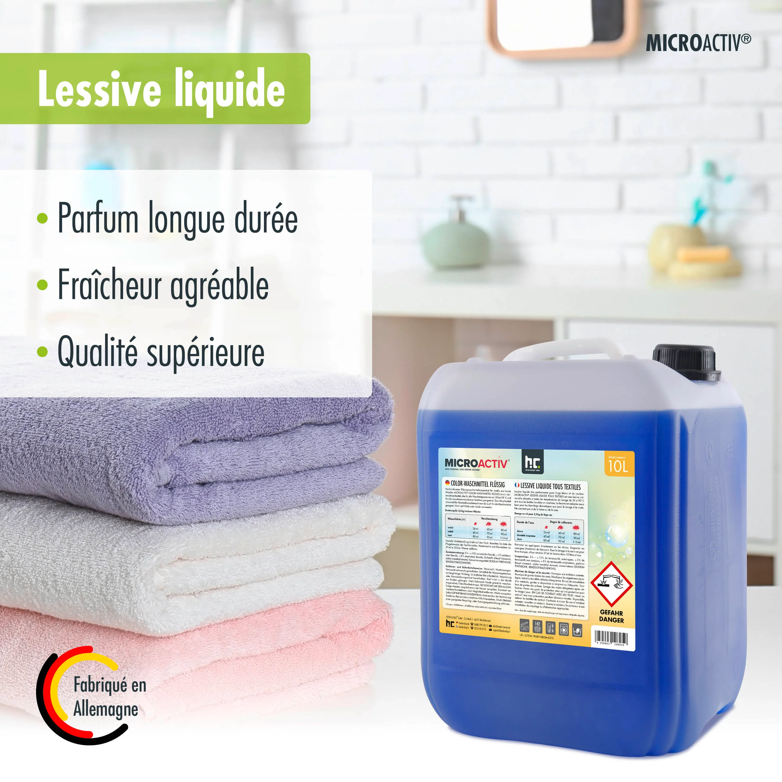 10 L Microactiv® Color Waschmittel flüssig - Image 3