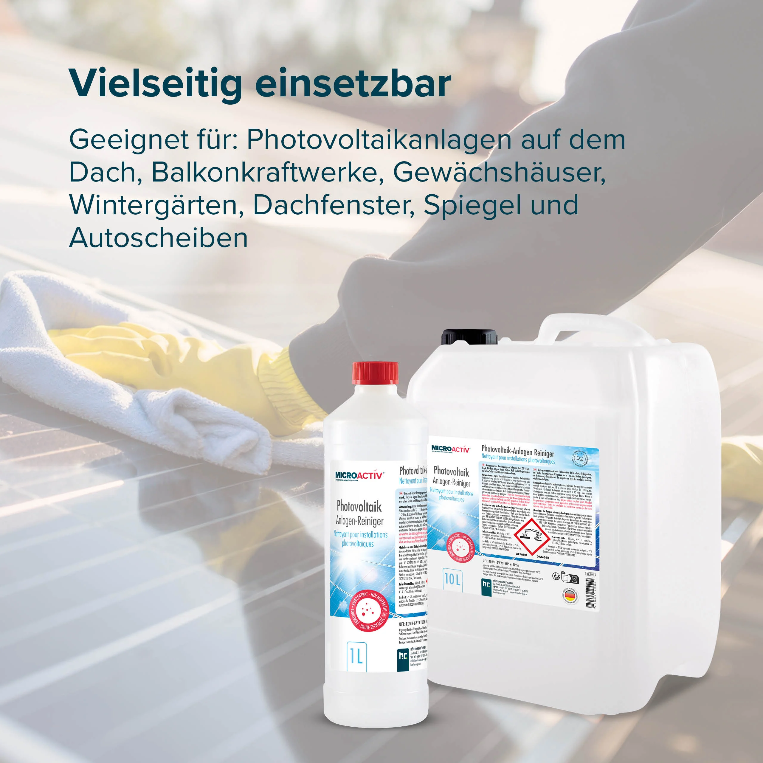 10 L MICROACTIV® Photovoltaik Anlagen Reiniger - Image 7