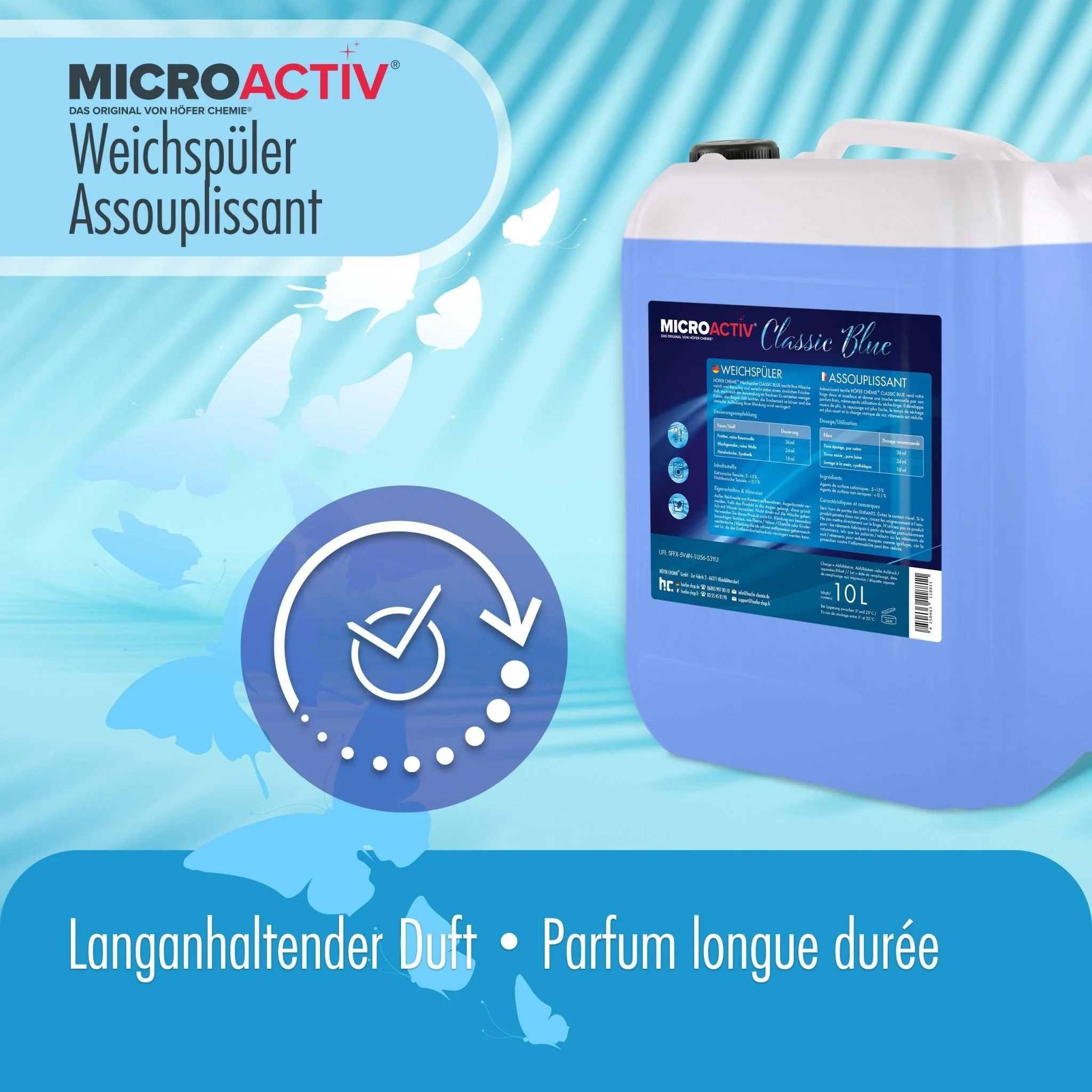 10 L Microactiv® Weichspüler Classic Blue - Image 4