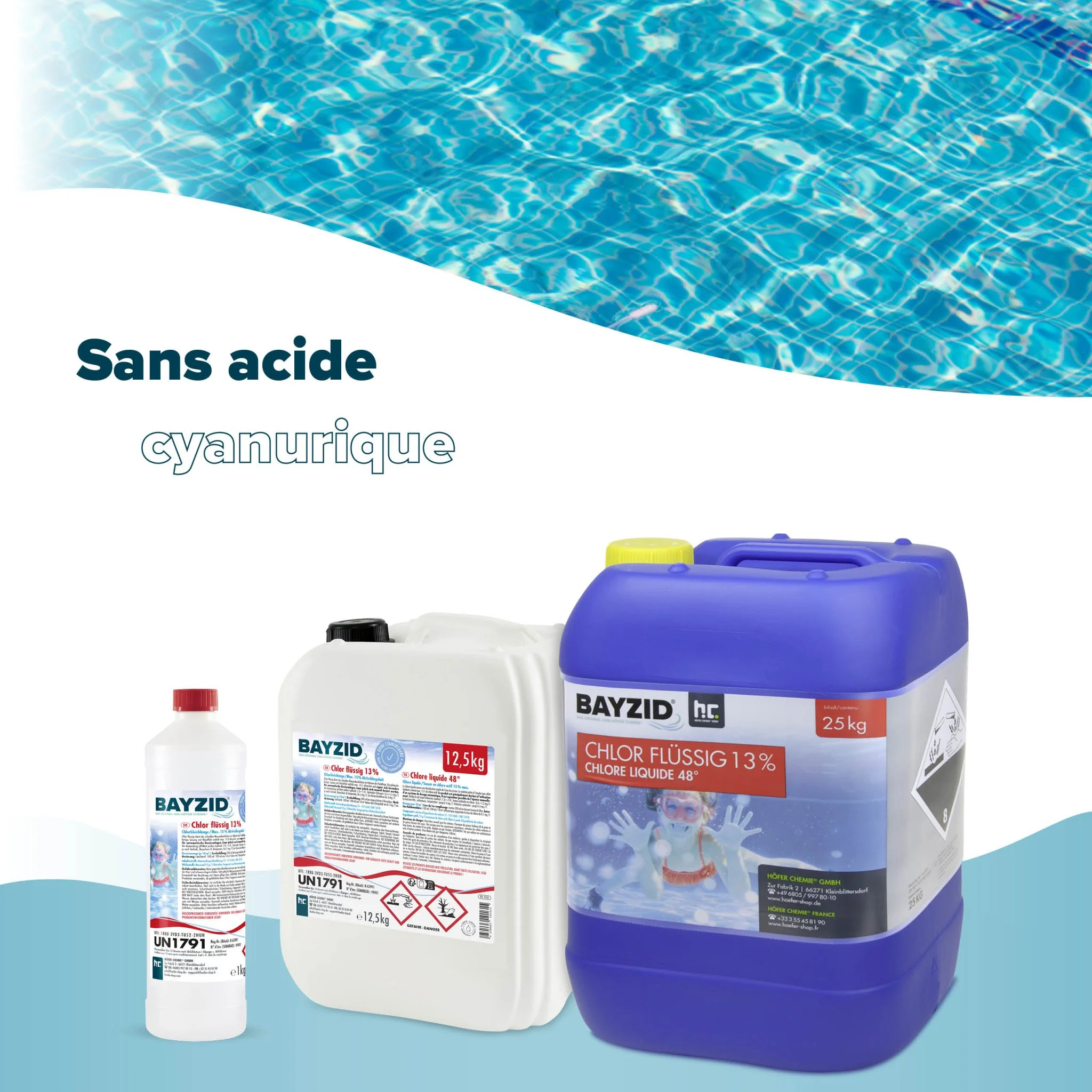 12,5 kg BAYZID® Chlor 13% flüssig für Pools in Kanister - Image 13