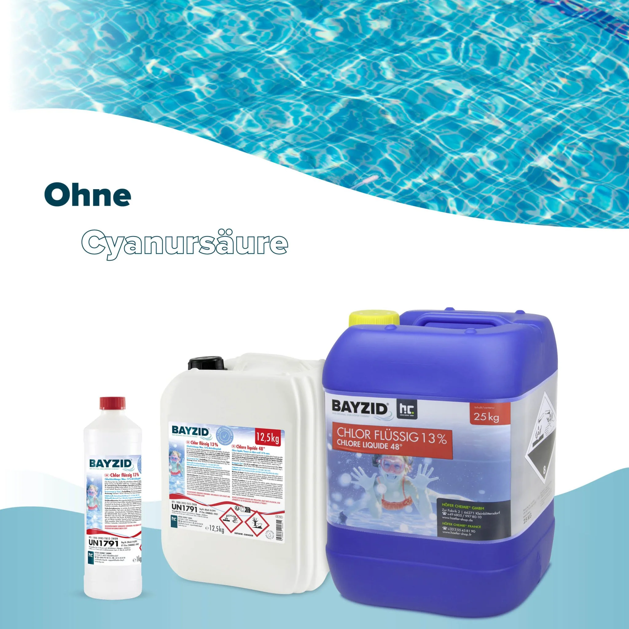 12,5 kg BAYZID® Chlor 13% flüssig für Pools in Kanister - Image 6