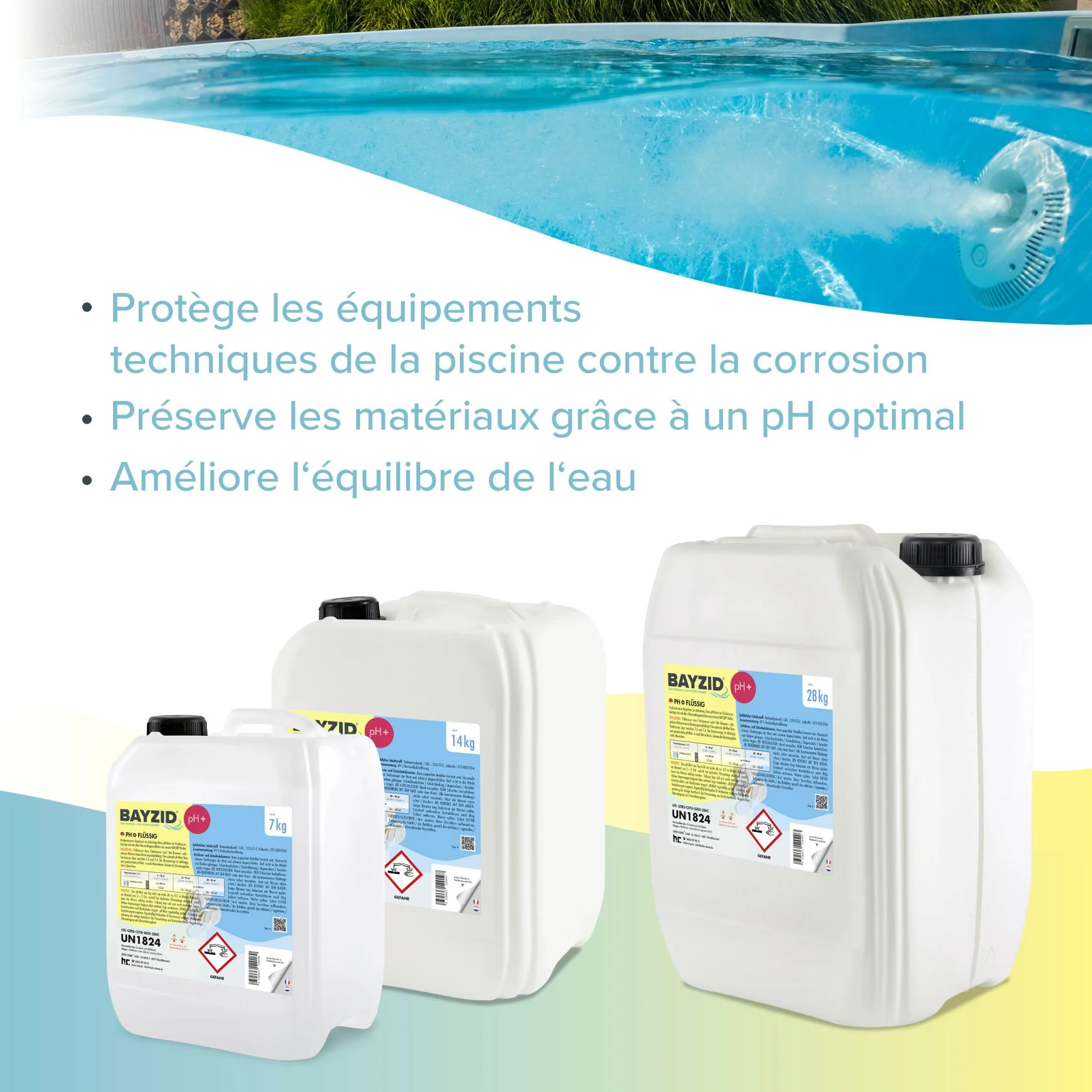 14 kg BAYZID® pH Plus flüssig für Pools in Kanistern - Image 10