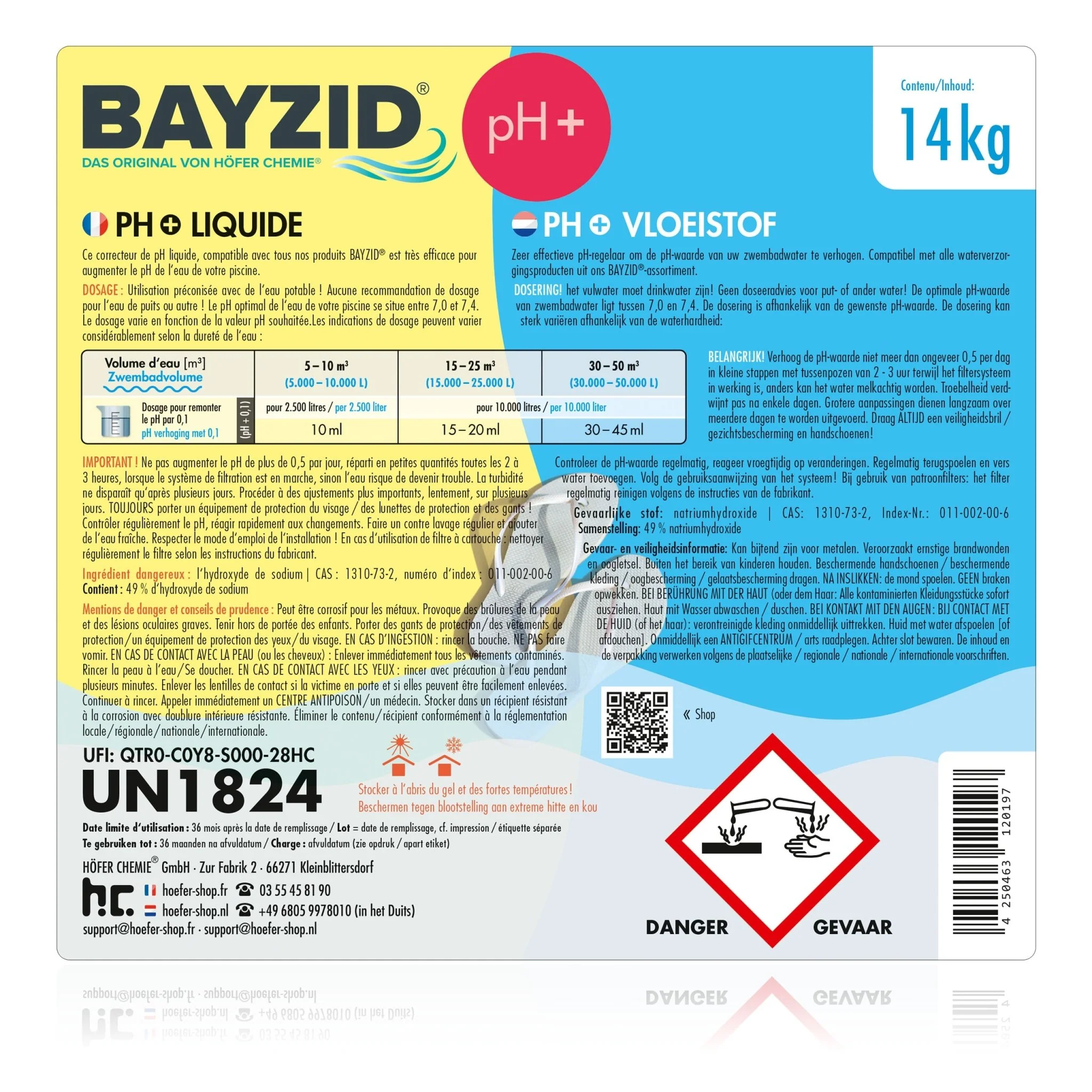 14 kg BAYZID® pH Plus flüssig für Pools in Kanistern - Image 13