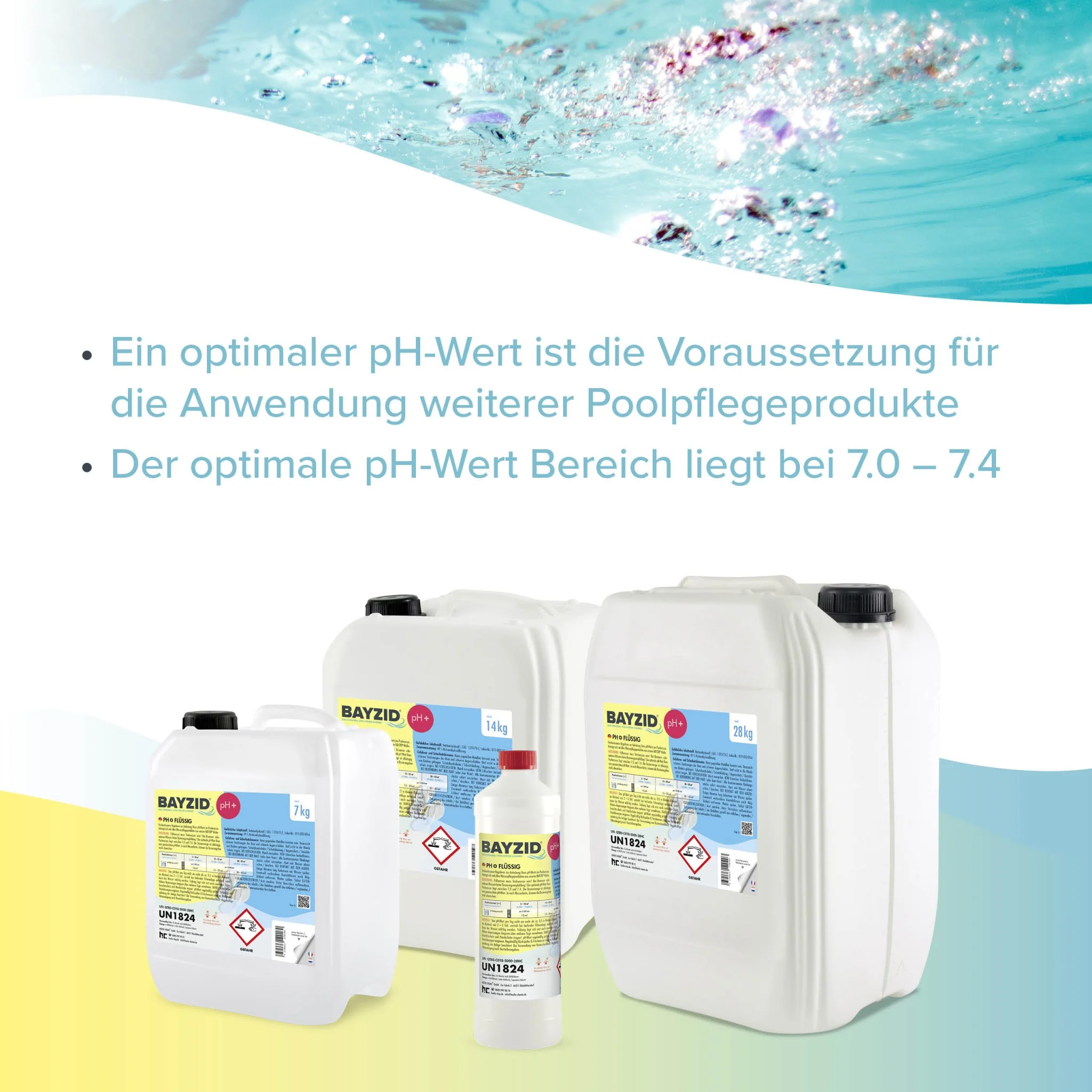 14 kg BAYZID® pH Plus flüssig für Pools in Kanistern - Image 4