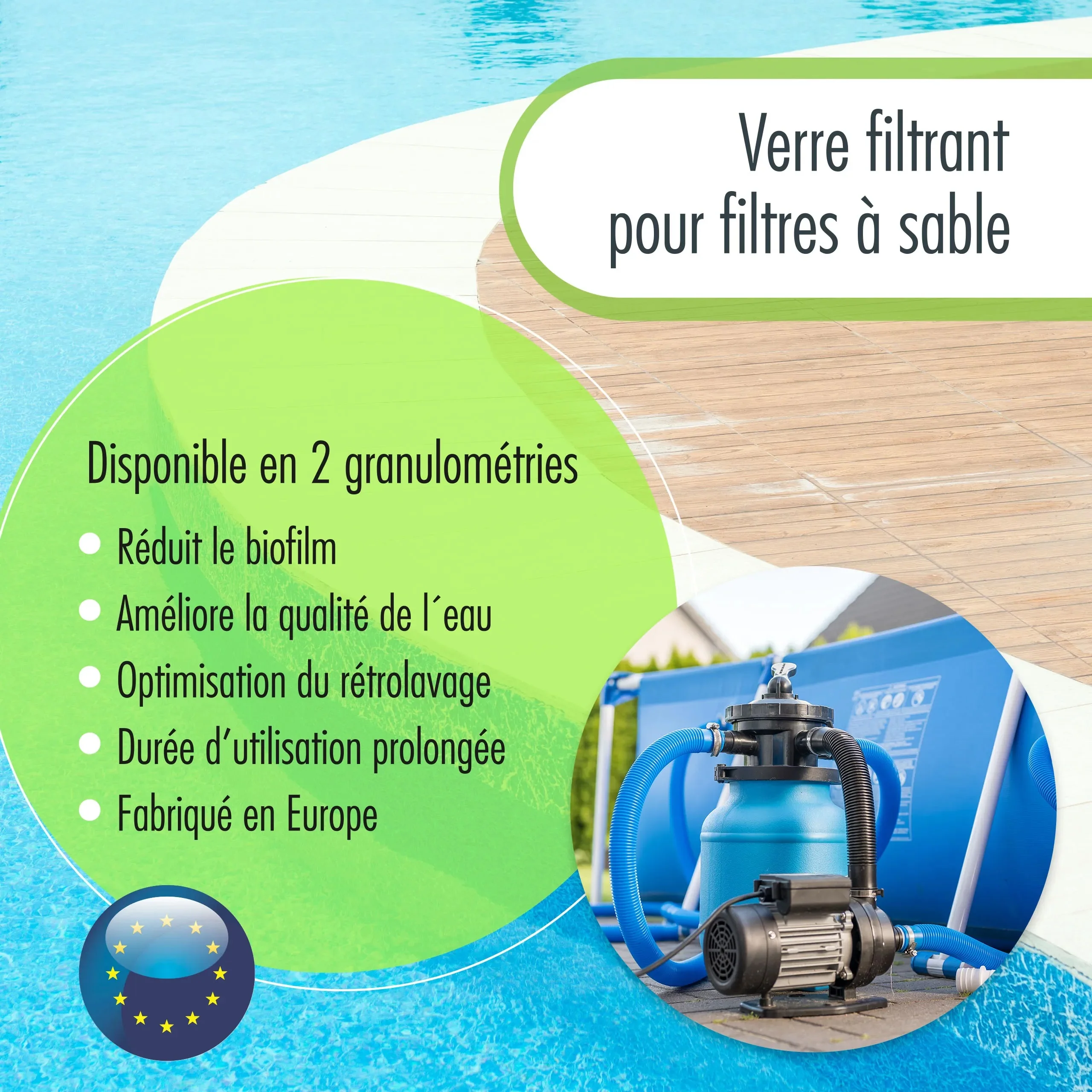 2 x 20 kg Höfer Chemie® Spezial Glasgranulat für Sandfilteranlagen - Set - Image 10