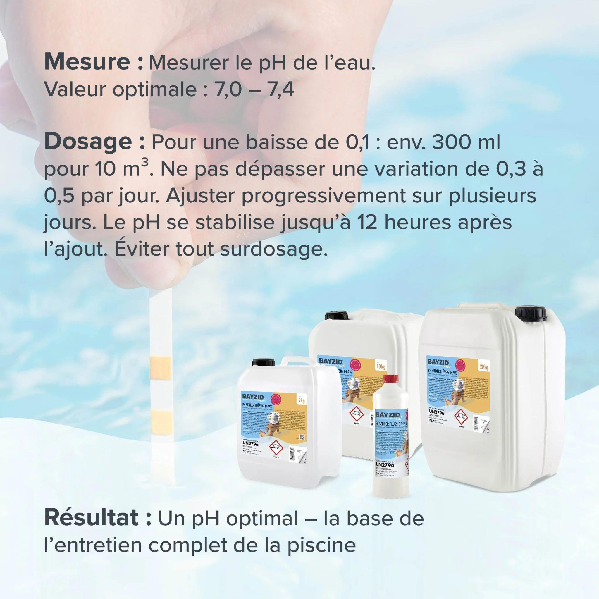 20 kg BAYZID® pH Minus flüssig 14,9% in Kanister - Image 12