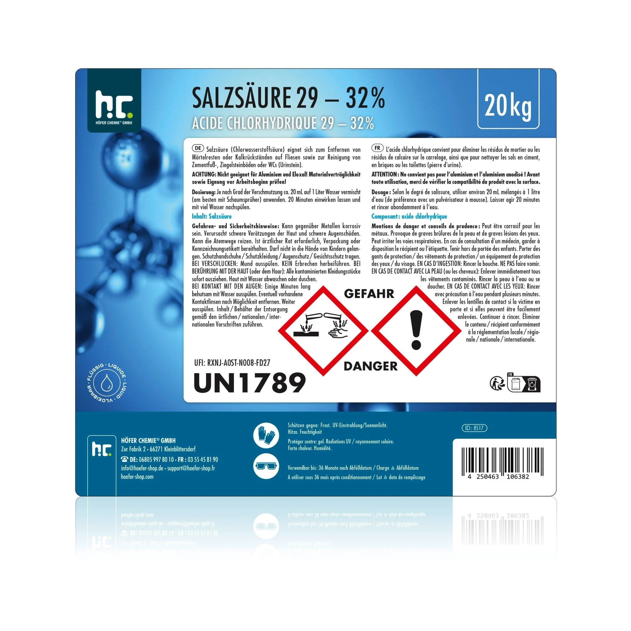20 kg Höfer Chemie® Salzsäure 29-32% - Image 18