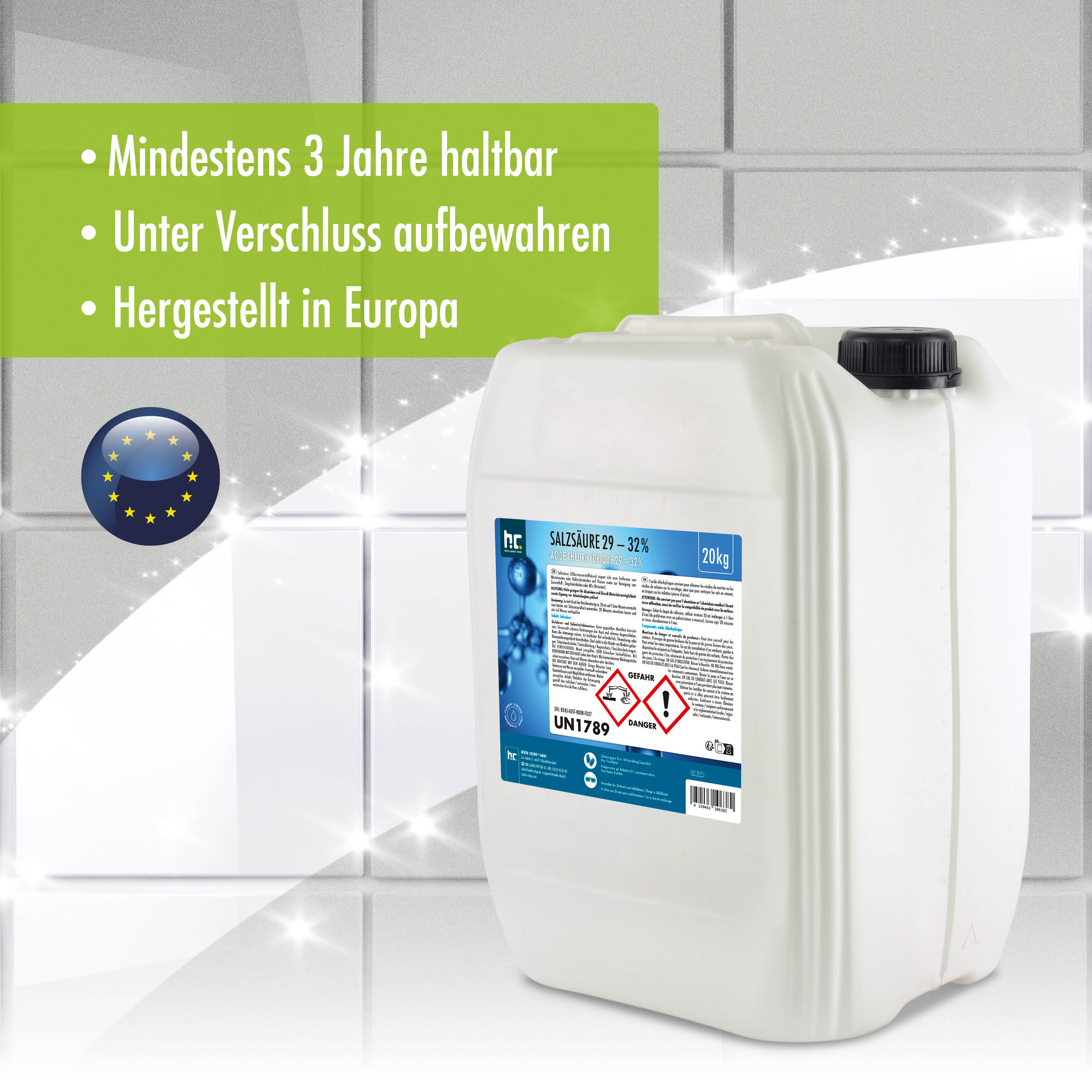 20 kg Höfer Chemie® Salzsäure 29-32% - Image 3