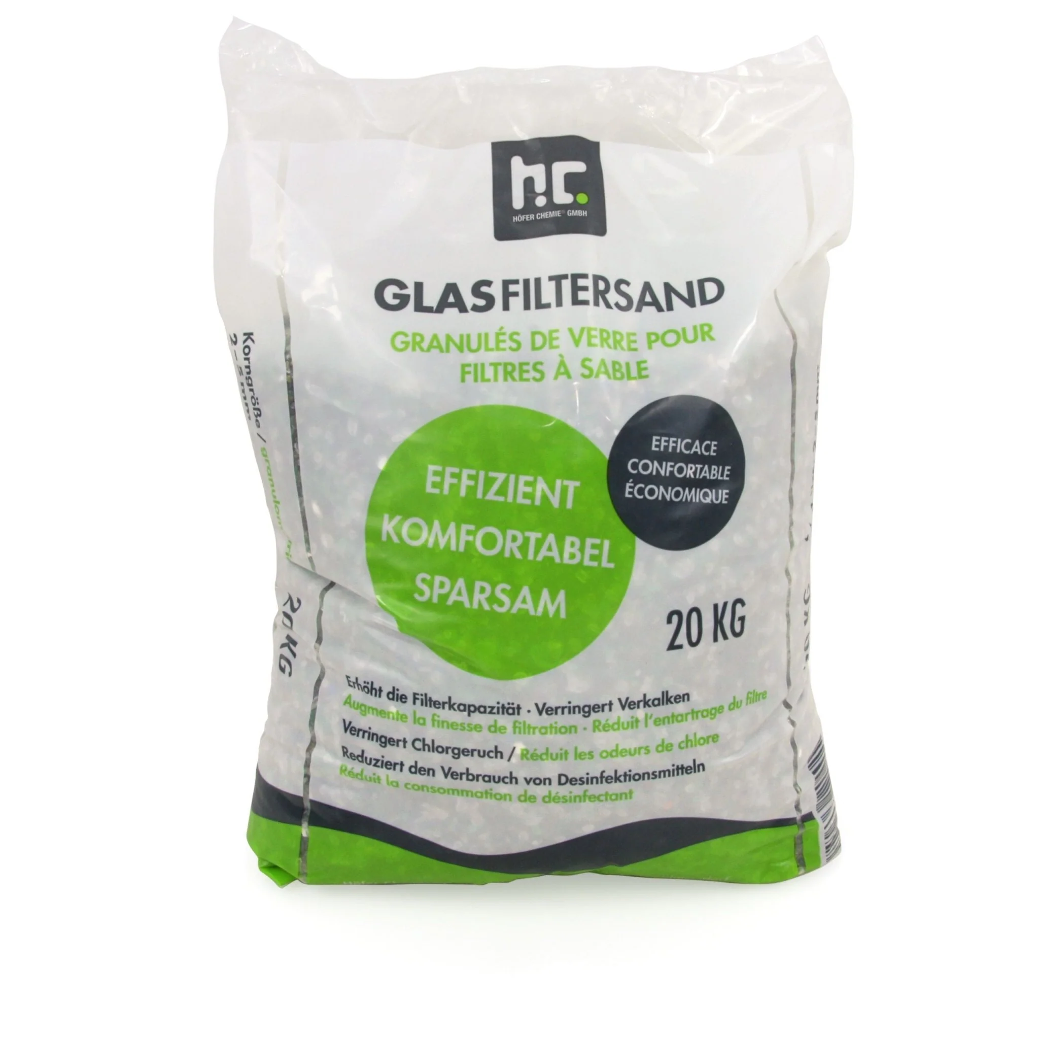 20 kg Spezial Glasgranulat für Sandfilteranlagen 2-5 mm Körnung - Image 3