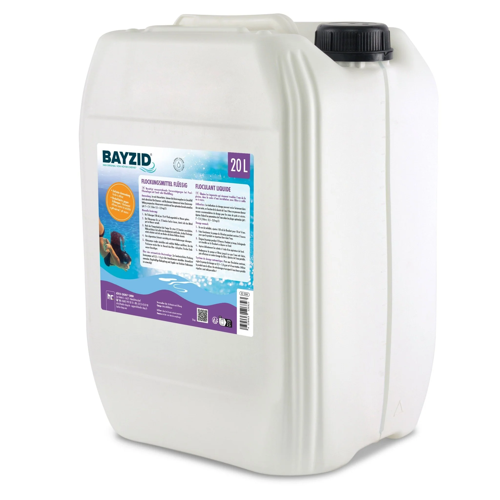 20 L BAYZID® Flockungsmittel flüssig für Pools für Kanister