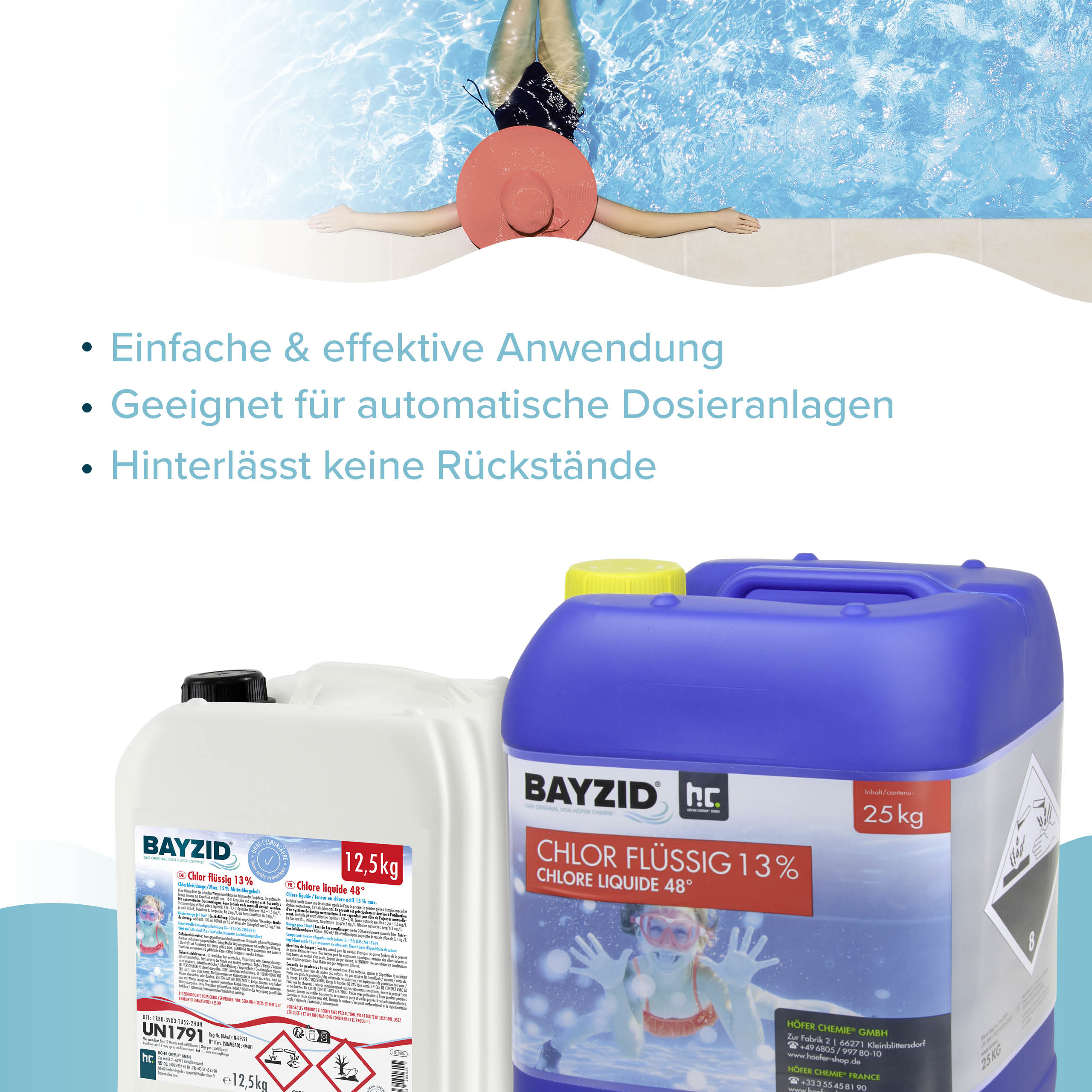 25 kg BAYZID® Chlor 13% flüssig für Pools in Kanister - Image 4