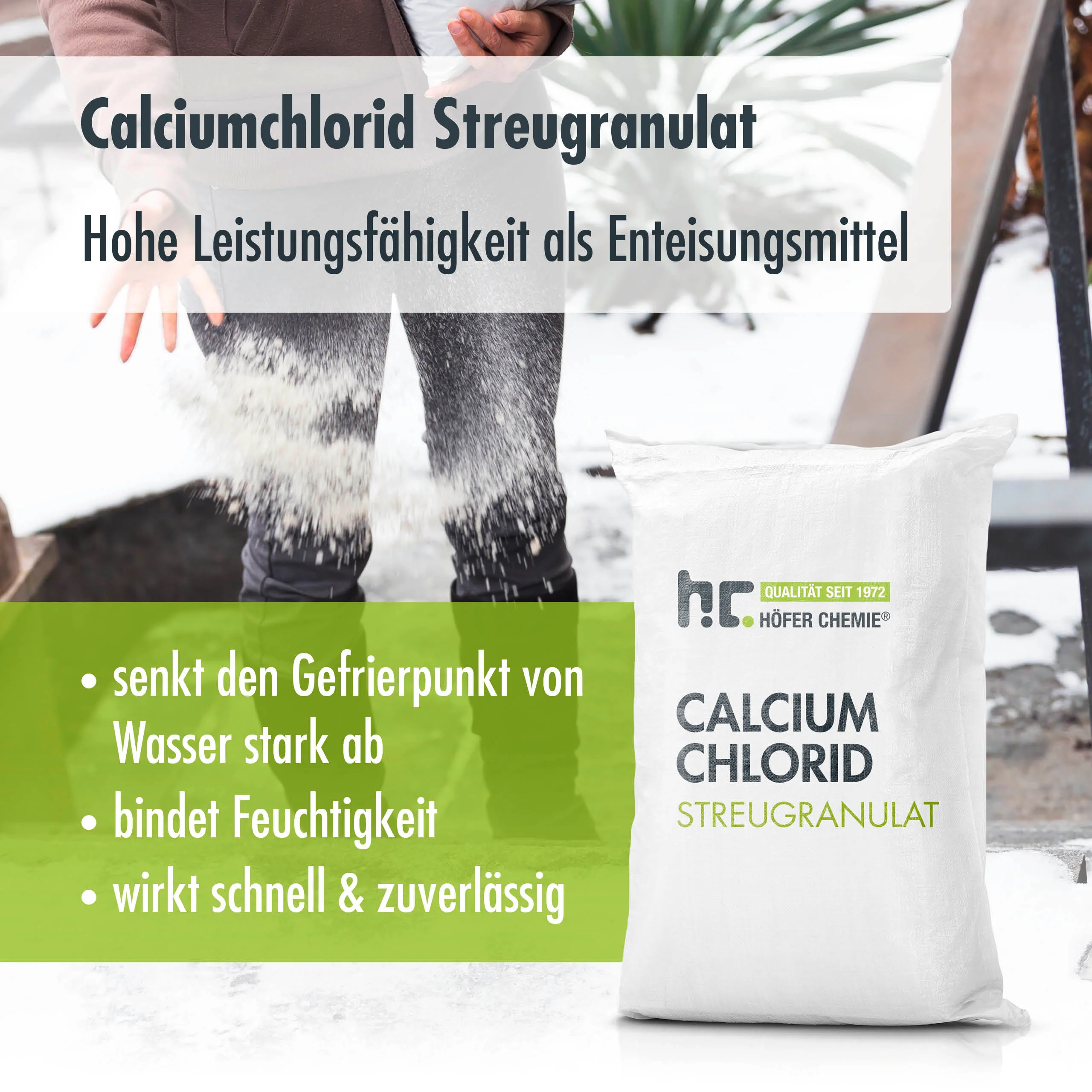 25 kg Höfer Chemie® Calciumchlorid Streugranulat / Flakes - Image 10