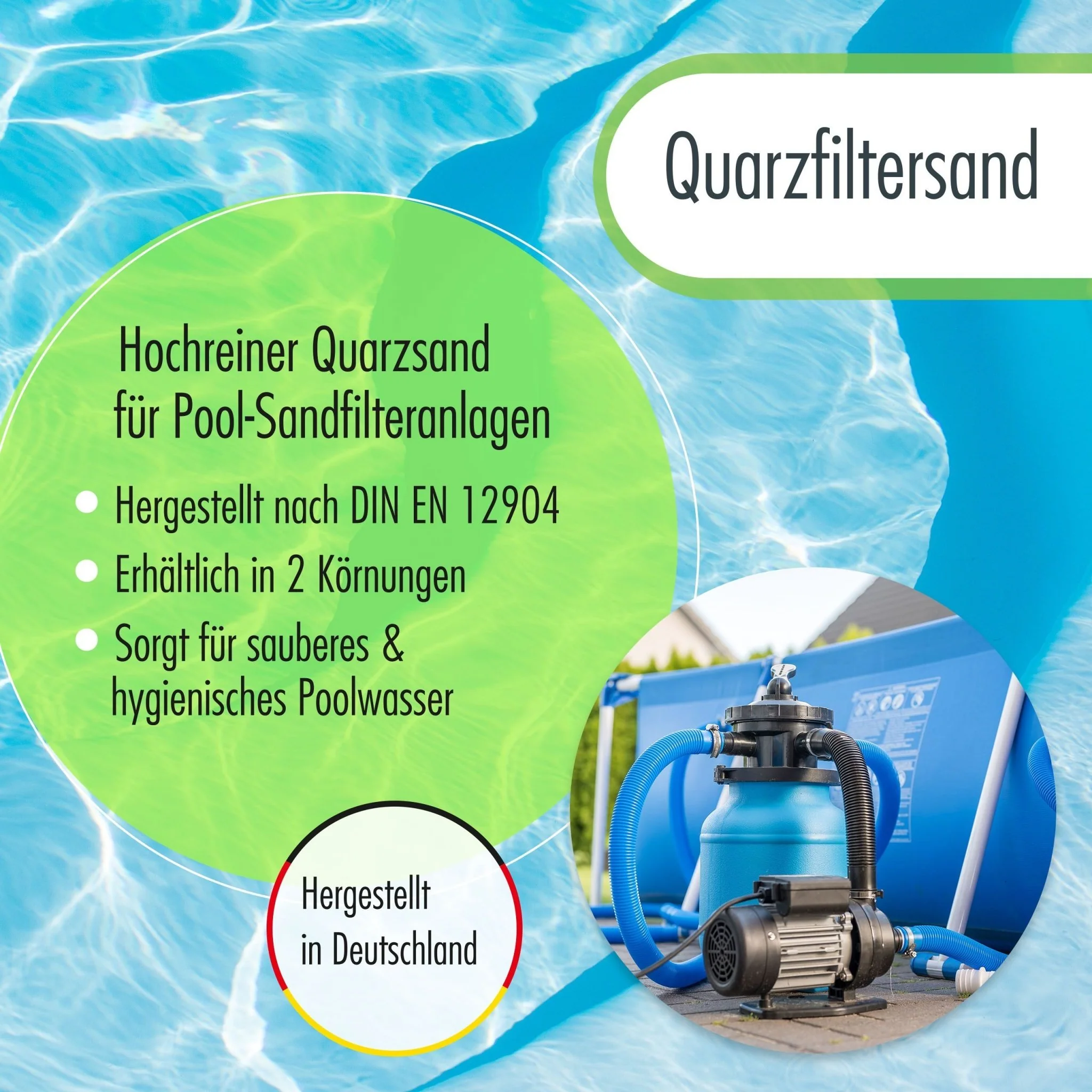 25 kg Premium Quarzsand Filtersand 0,71 - 1,25 mm - Image 4