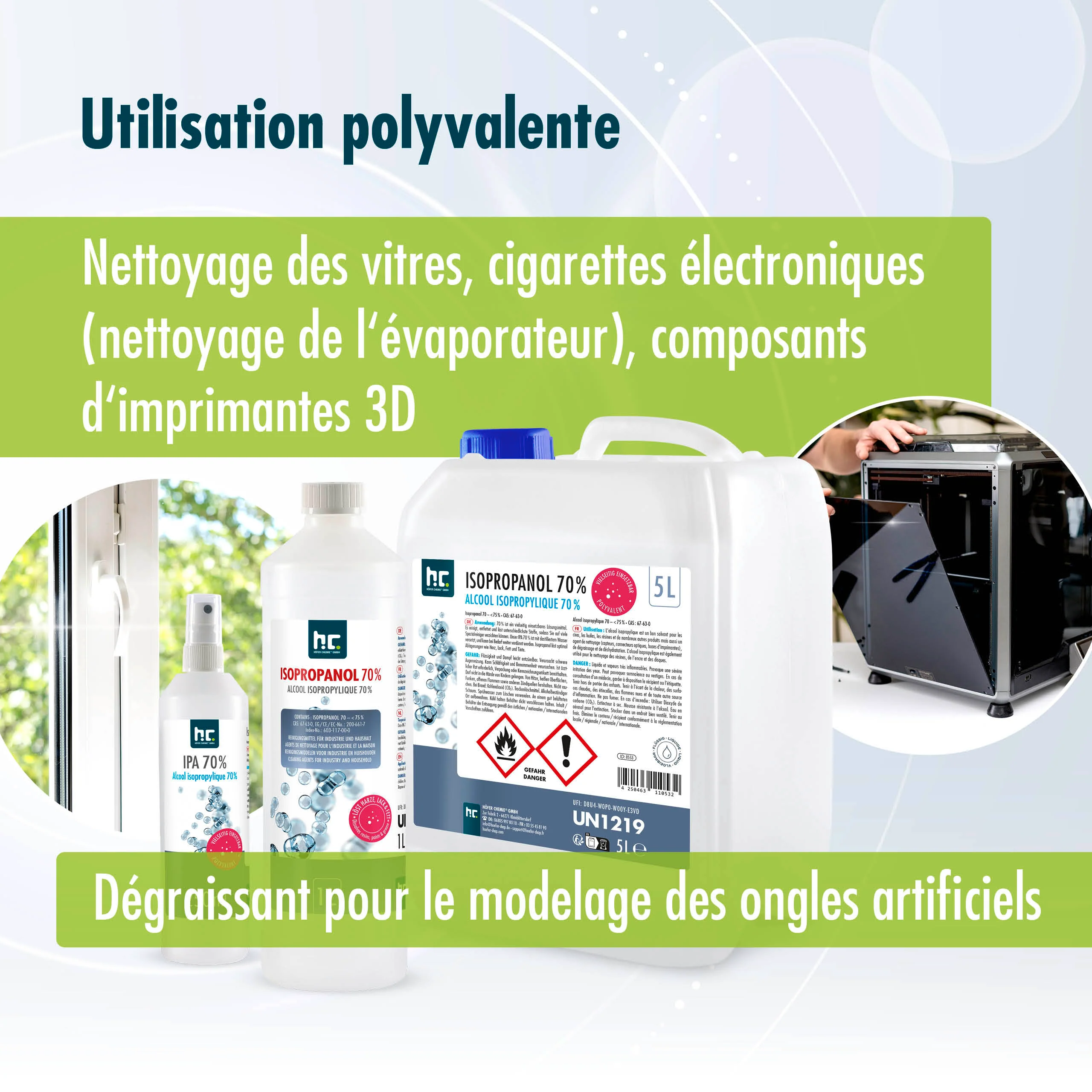 250 ml Höfer Chemie® Isopropanol 70% in Sprühflaschen - Image 10