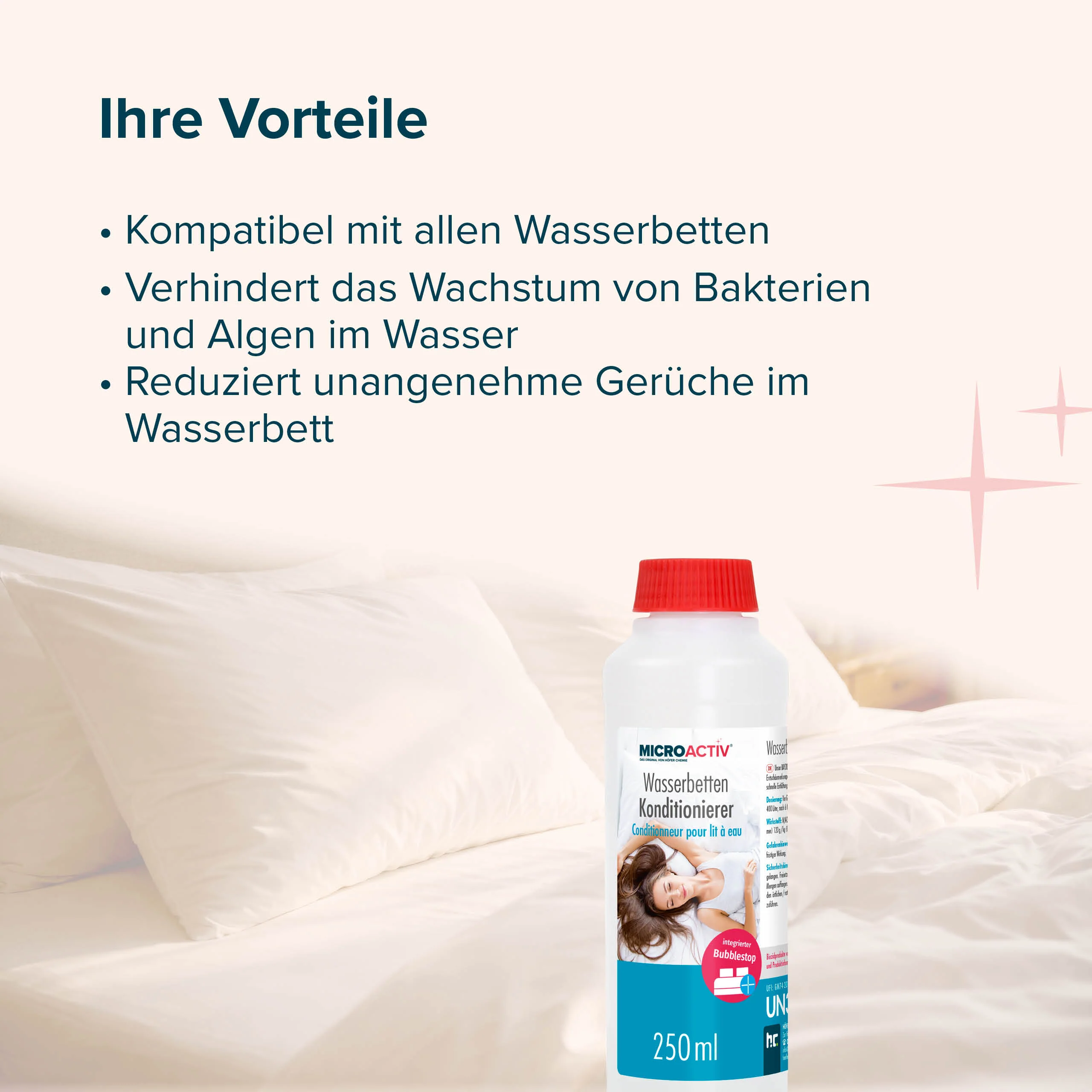 250 ml Microactiv® Konditionierer für Wasserbetten in Flasche - Image 3
