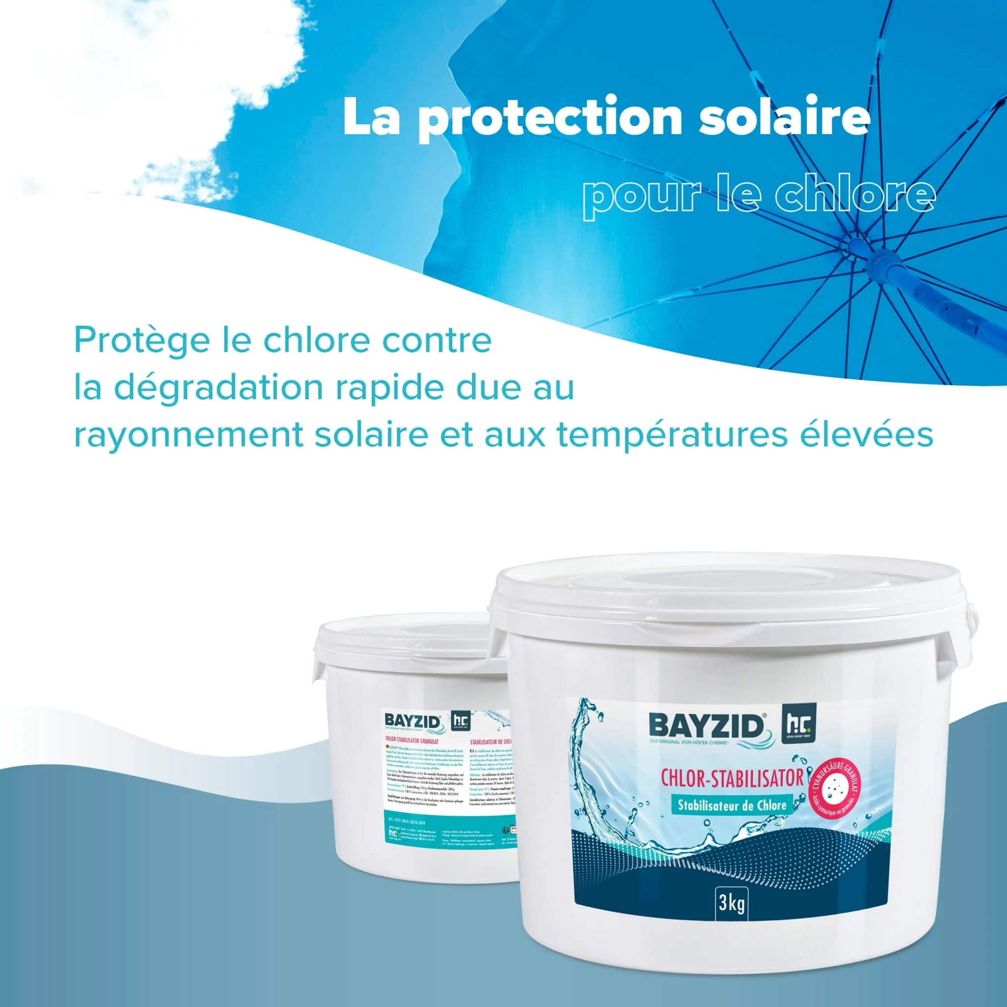 3 kg BAYZID® Chlor Stabilisator Granulat (Cyanursäure) - Image 10