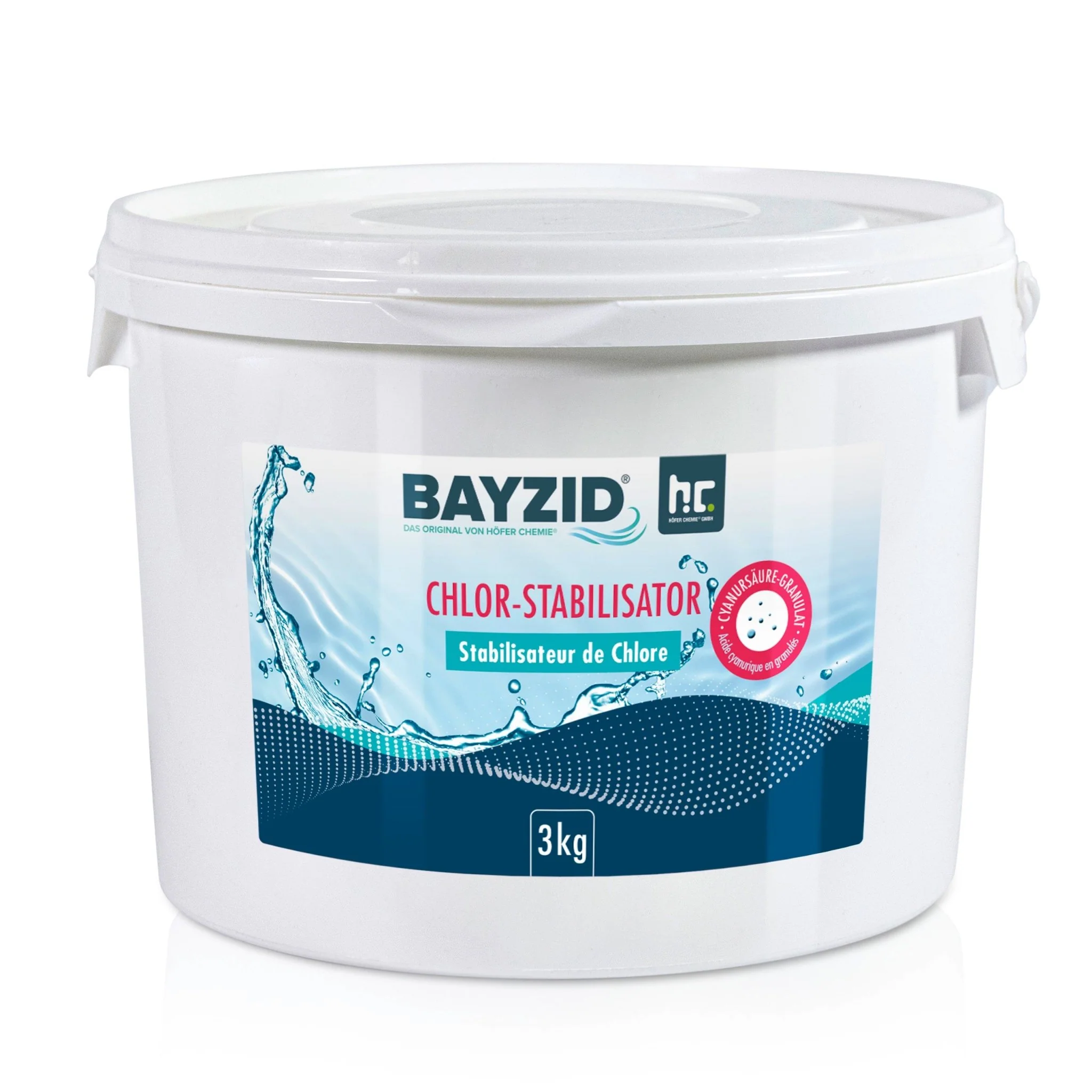 3 kg BAYZID® Chlor Stabilisator Granulat (Cyanursäure) - Image 3