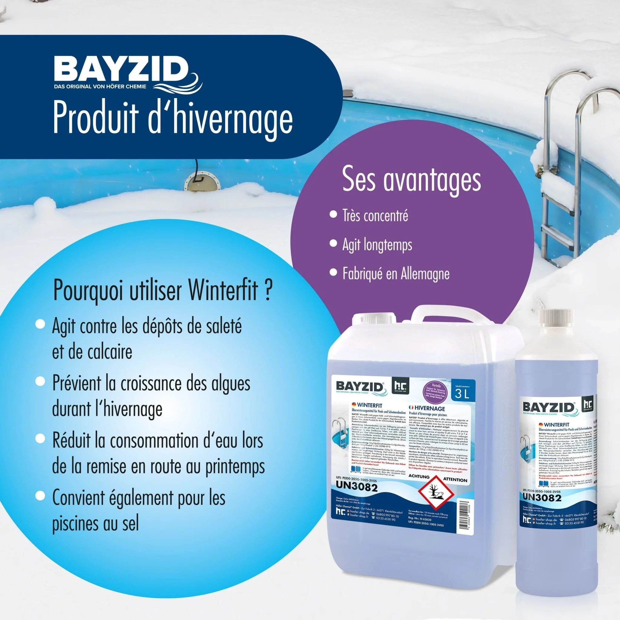 3 L BAYZID® Winterfit Überwinterungsmittel für Pools in Kanister - Image 4