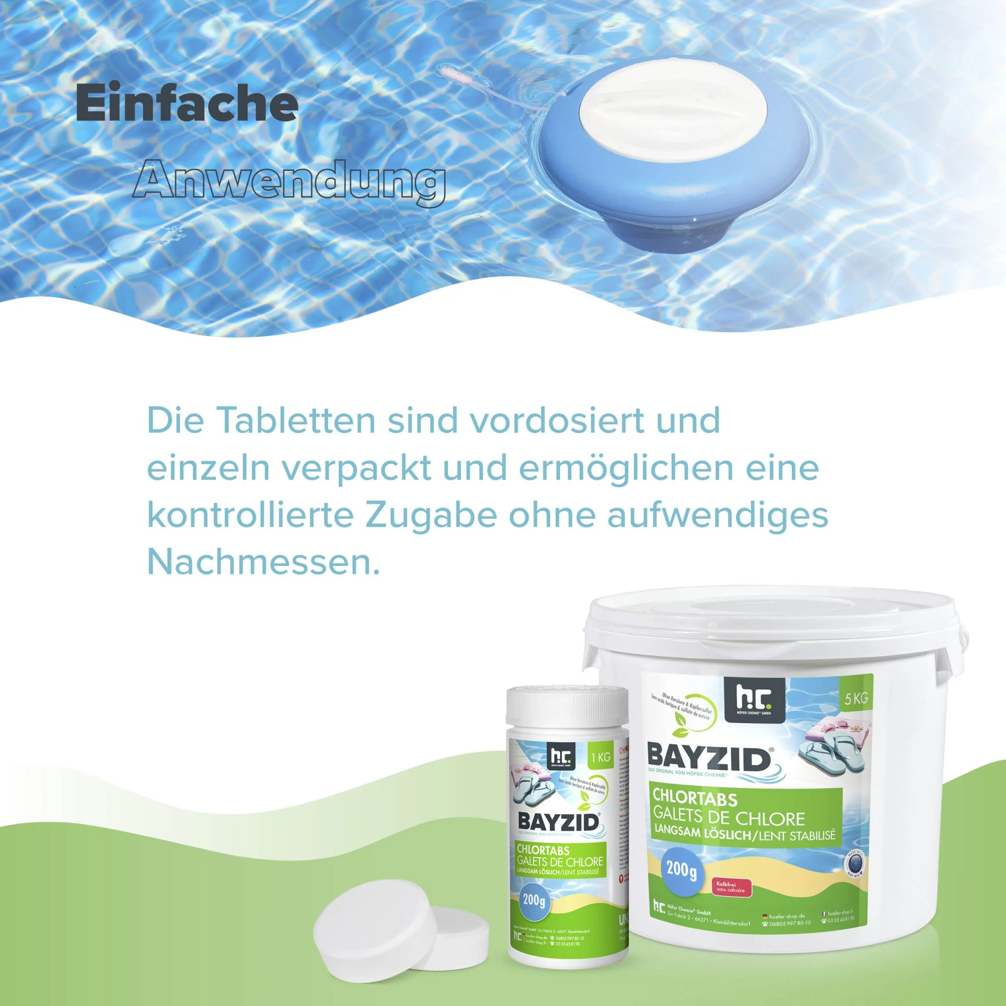 5 kg BAYZID® Chlortabs 200g langsam löslich im Eimer - Image 5