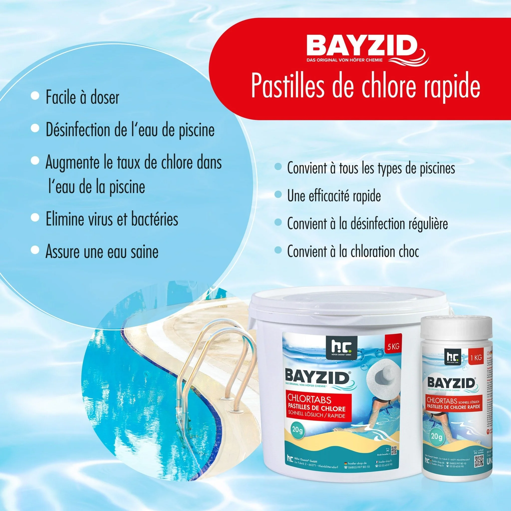5 kg BAYZID® Chlortabs 20g schnell löslich im Eimer - Image 3