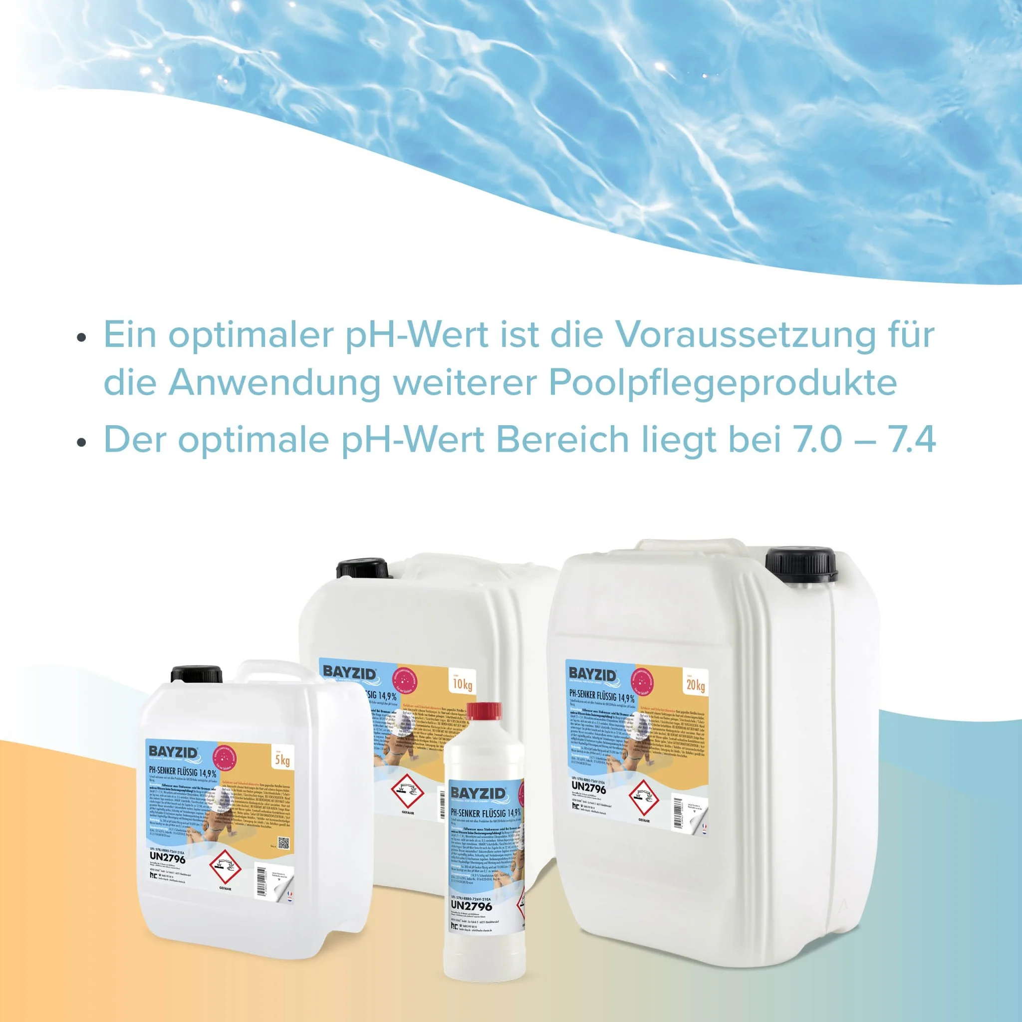 5 kg BAYZID® pH Minus flüssig 14,9% in Kanister - Image 4
