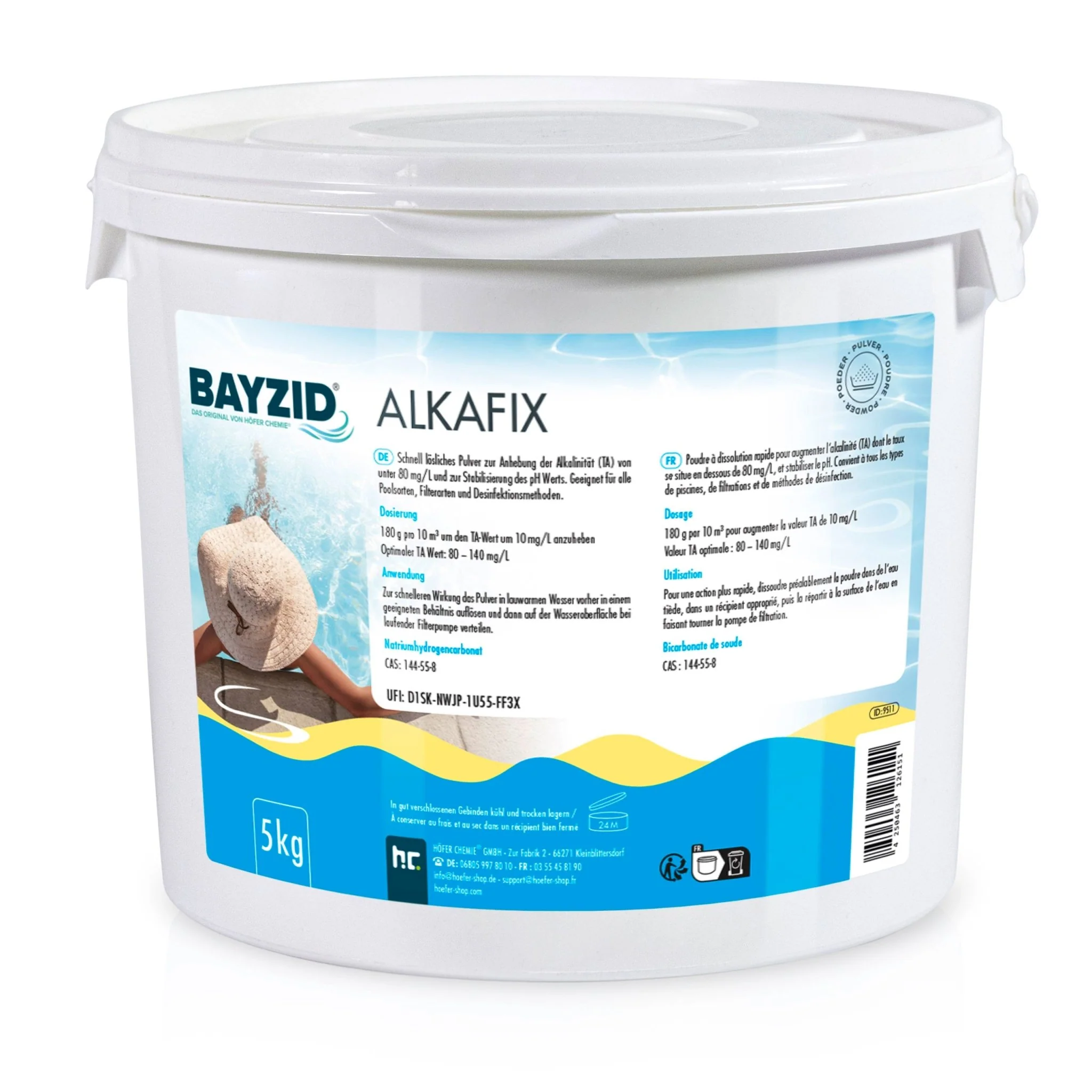 5 kg BAYZID® Alkafix zur Anhebung der Alkalinität (TA) in Eimer