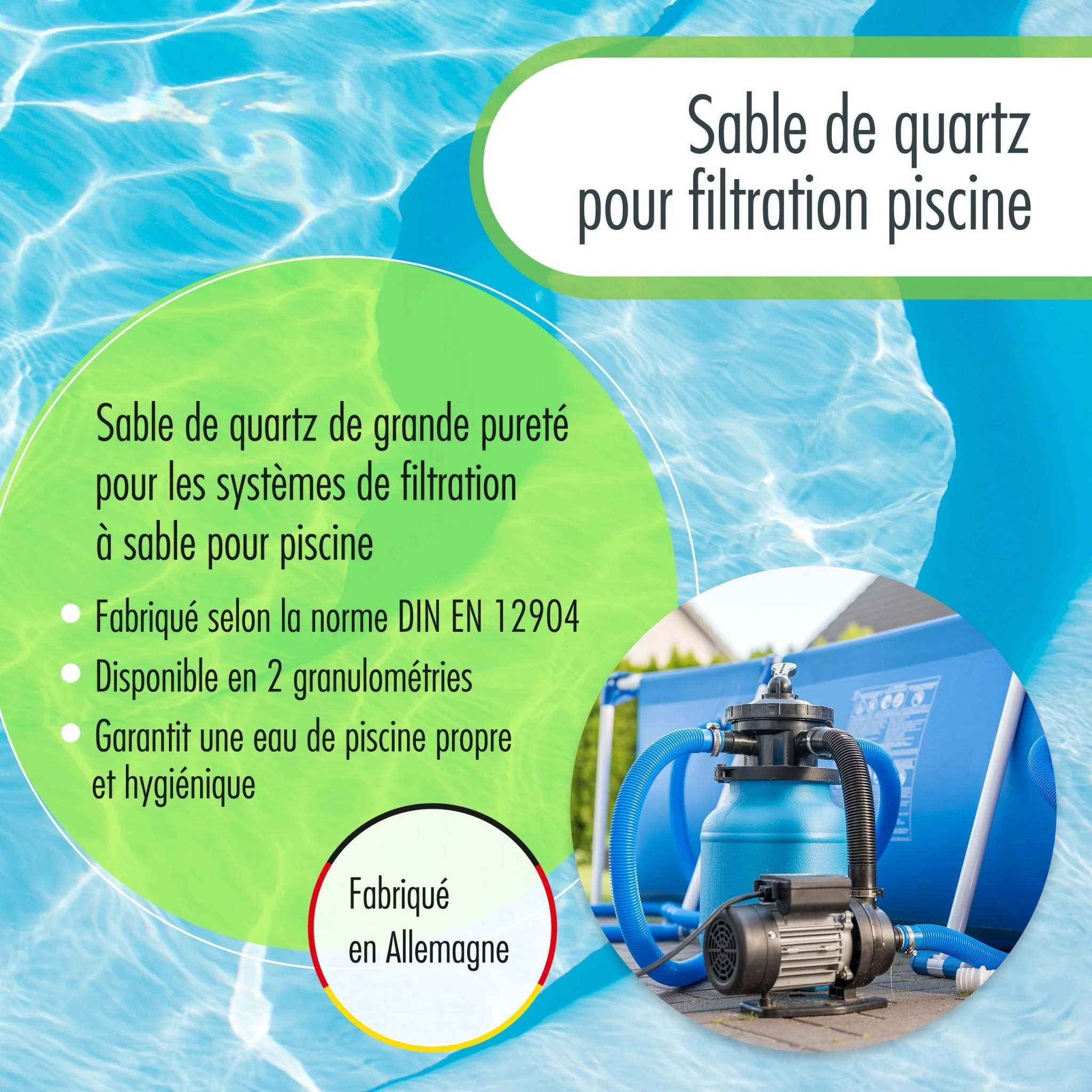 5 kg Premium Quarzsand Filtersand 0,4 - 0,8 mm - Image 3