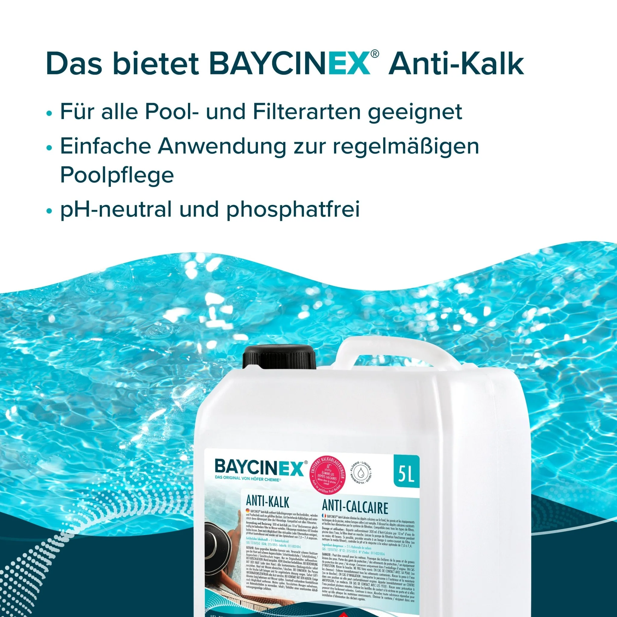 5 L BAYCINEX® Anti-Kalk für Pools - Image 4