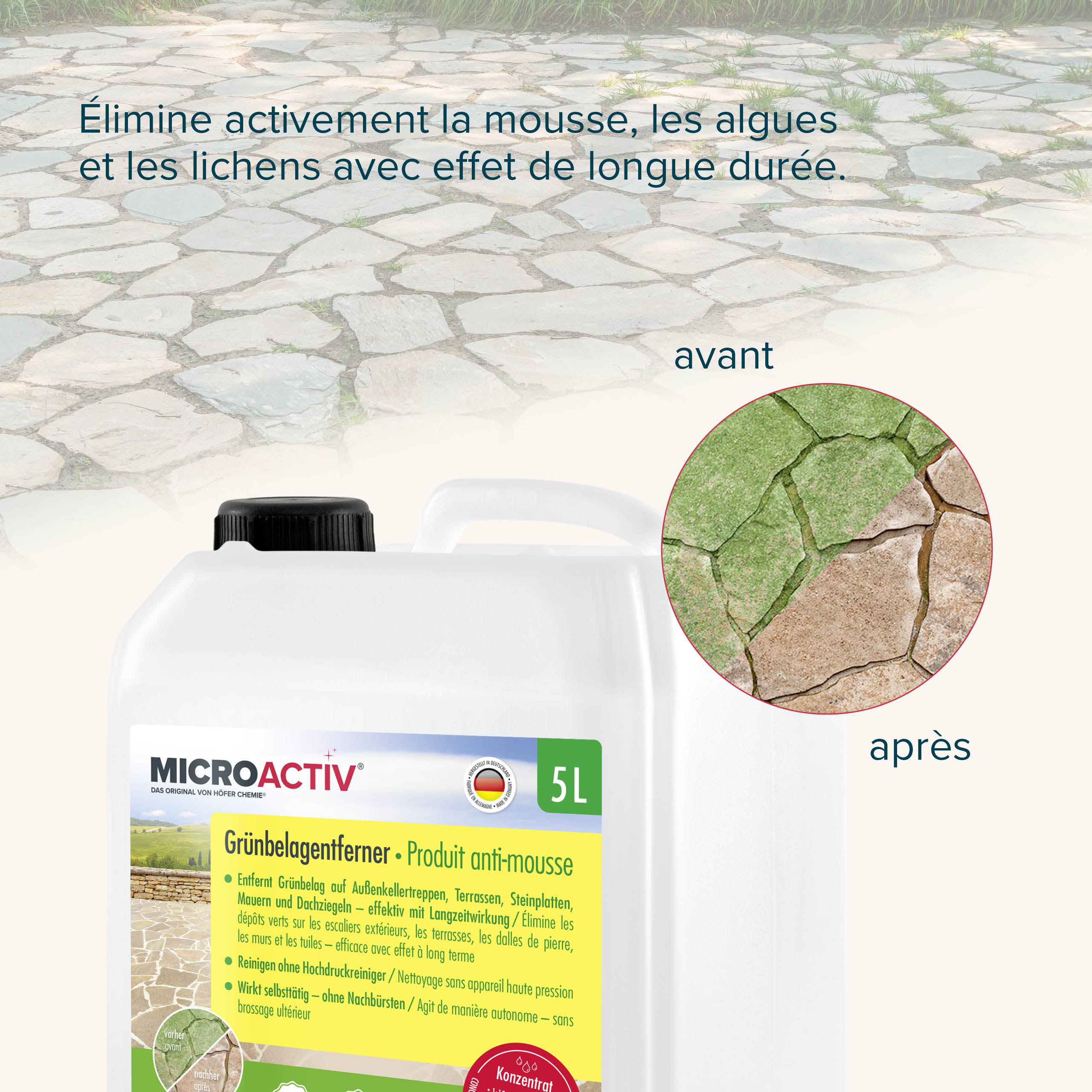 5 L MICROACTIV® Steinreiniger / Grünbelag-Entferner - Image 11