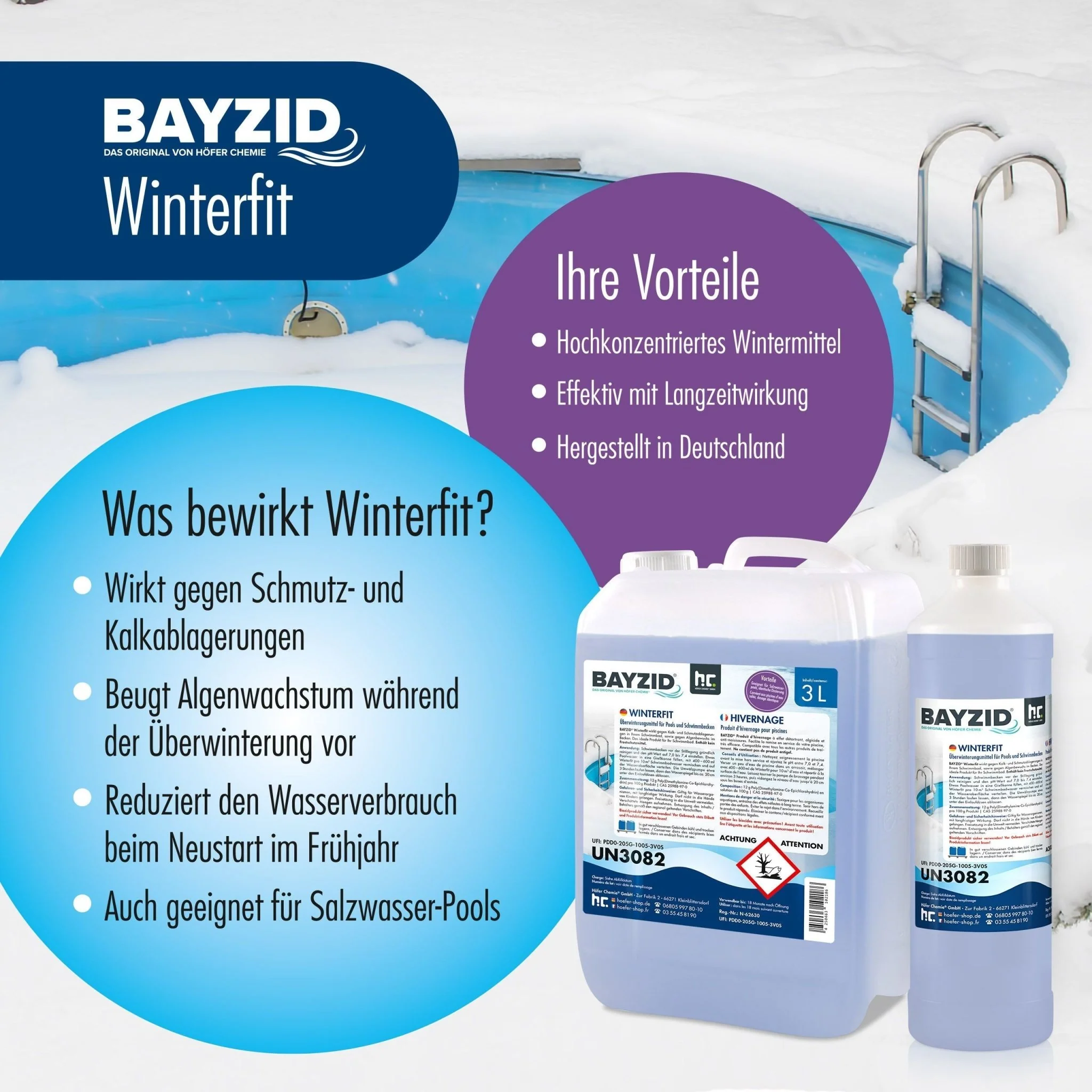 5 L BAYZID® Winterfit Überwinterungsmittel für Pools in Kanister - Image 2