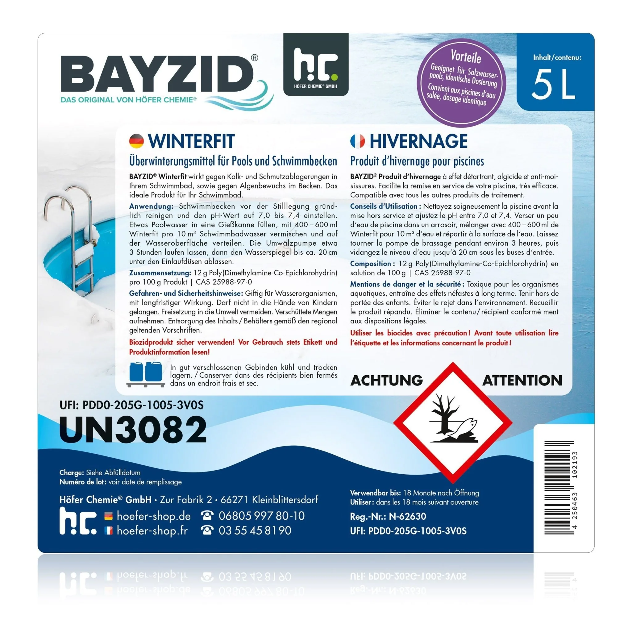 5 L BAYZID® Winterfit Überwinterungsmittel für Pools in Kanister - Image 6