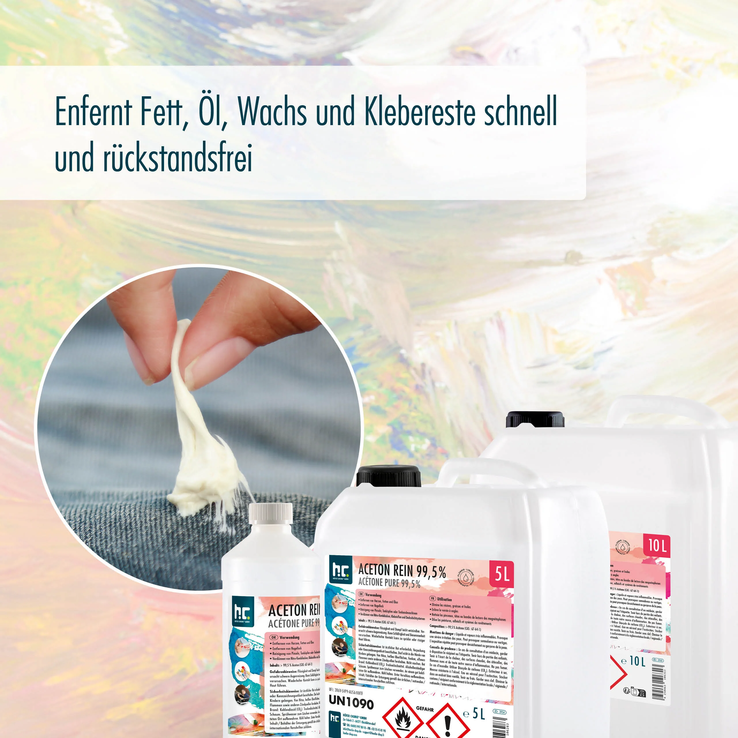 5 L Höfer Chemie® Aceton rein 99,5% in Kanister - Image 5