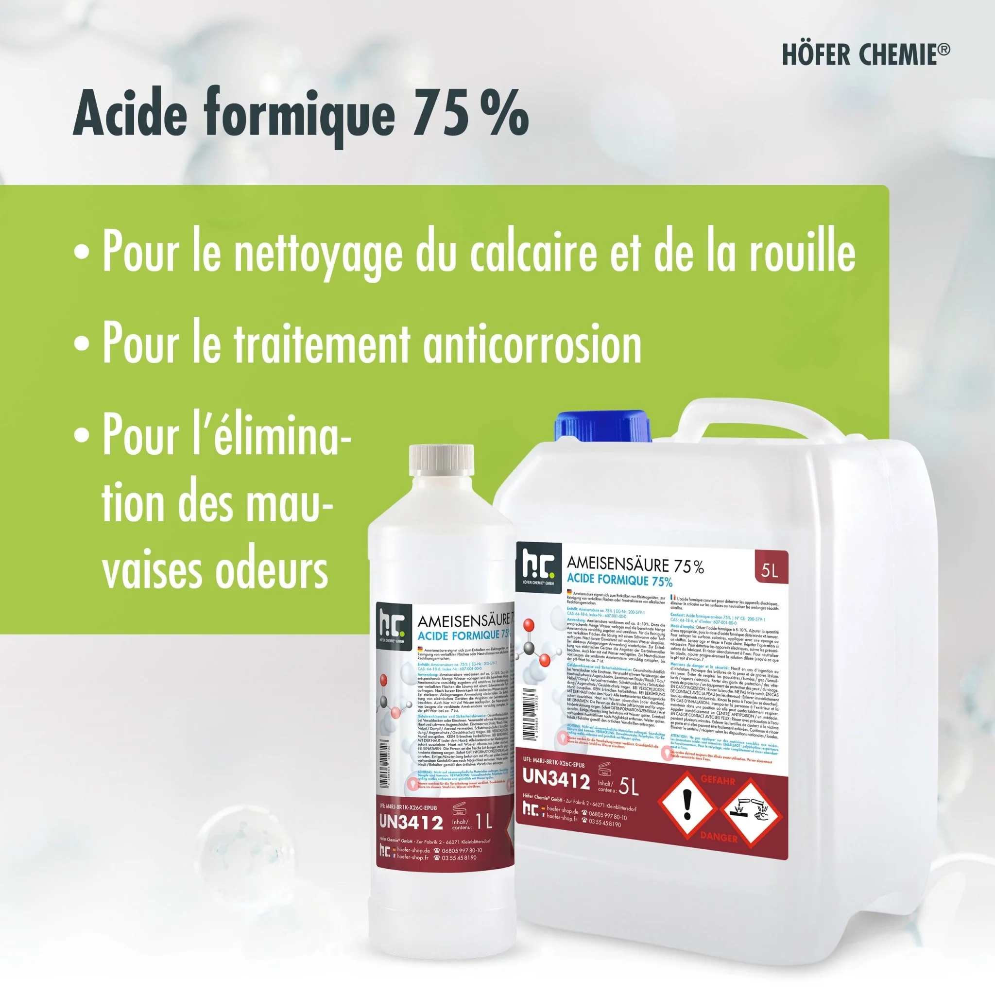 5 L Höfer Chemie® Ameisensäure 73% technische Qualität - Image 18