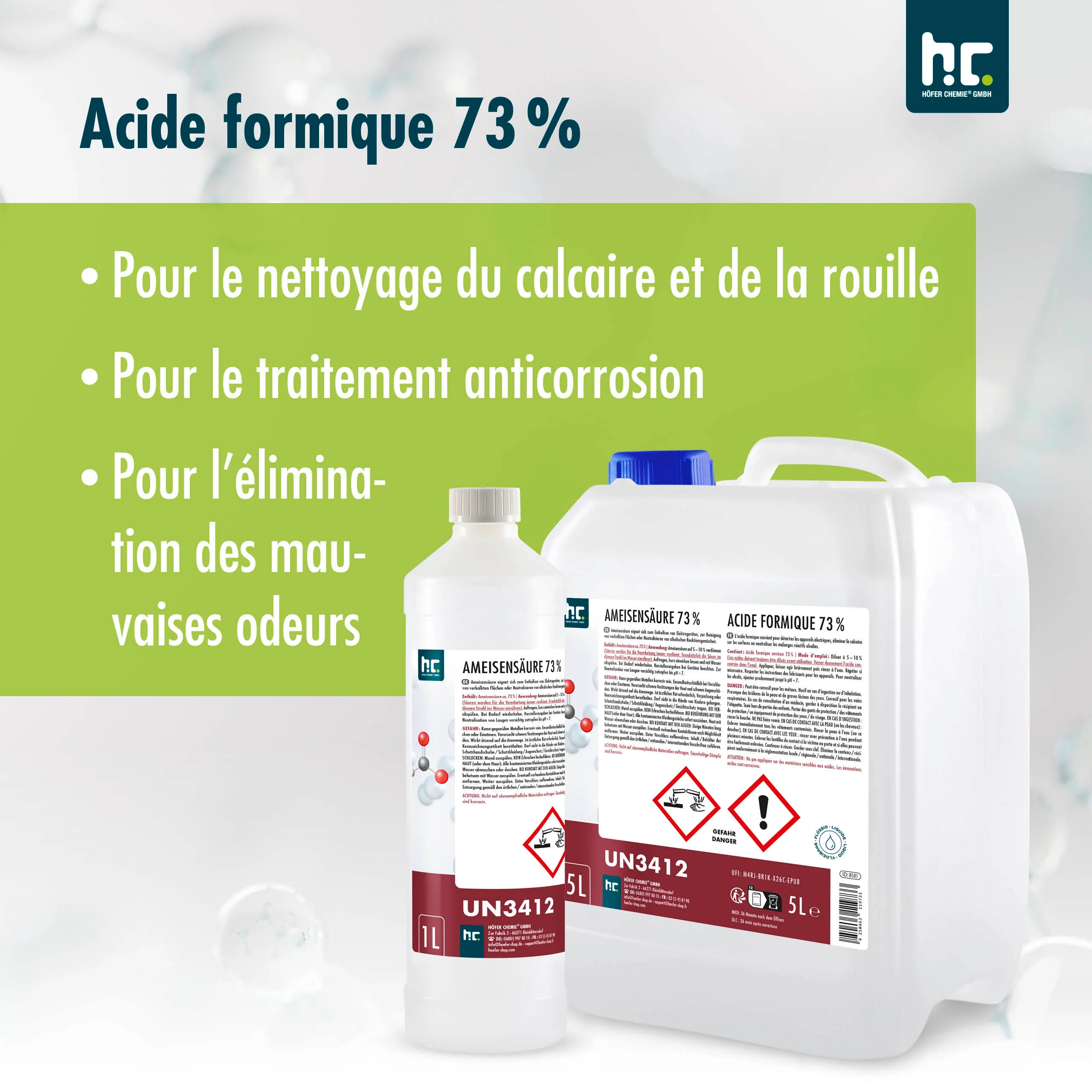 5 L Höfer Chemie® Ameisensäure 73% technische Qualität - Image 8