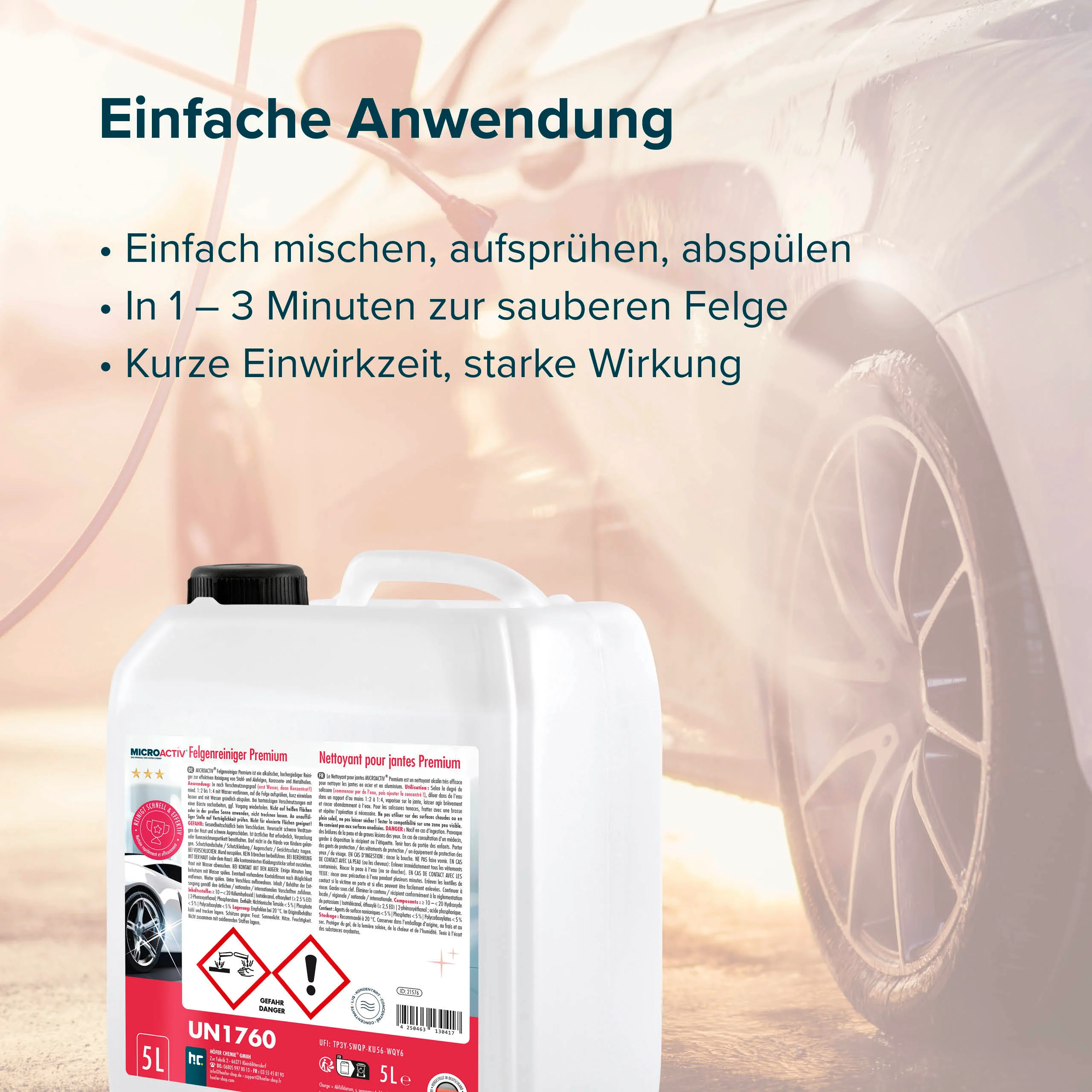 5 L MICROACTIV® Felgenreiniger Konzentrat Premium - Image 5
