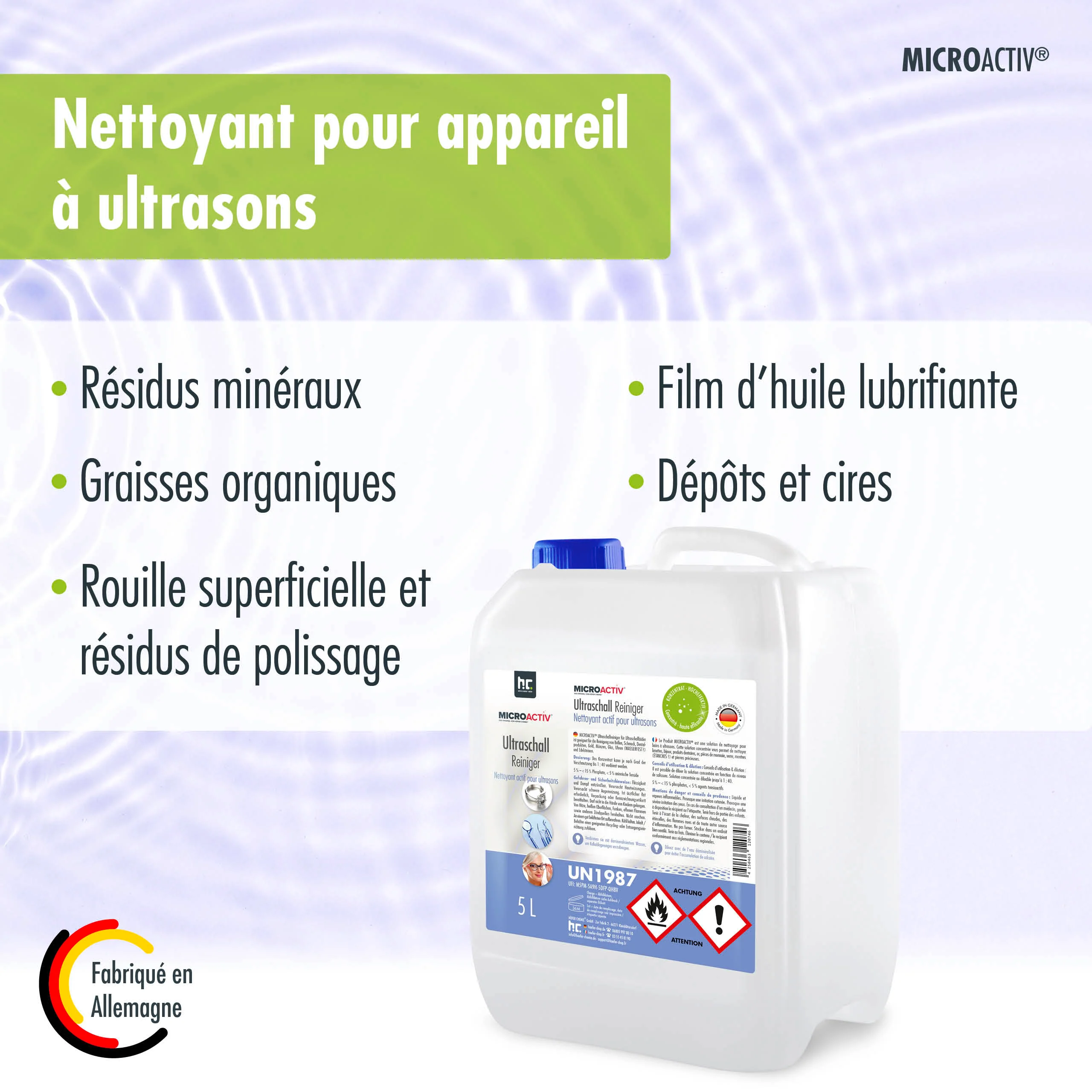 5 L Microactiv® Ultraschallreiniger Flüssig-Konzentrat für Ultraschallbad - Image 18