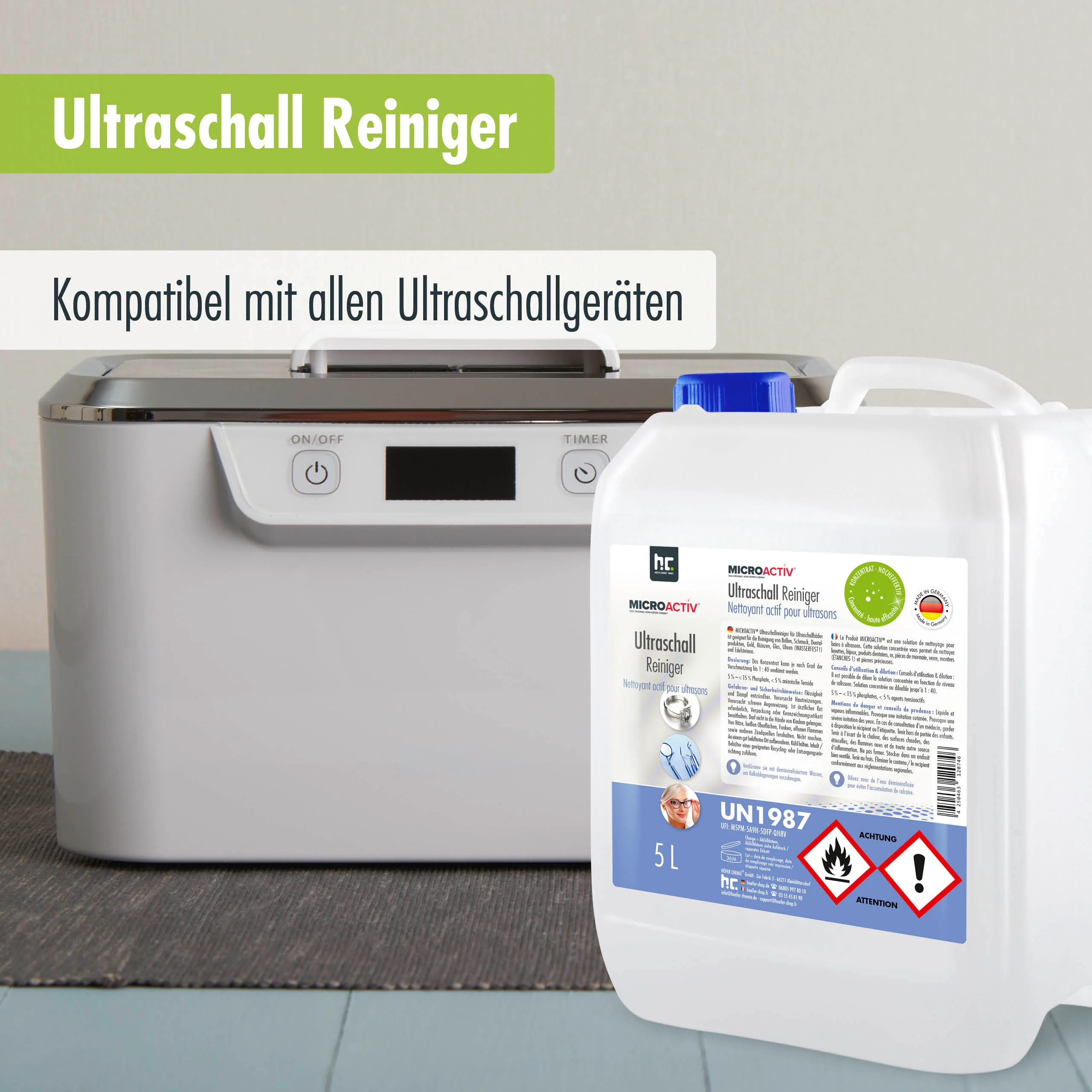 5 L Microactiv® Ultraschallreiniger Flüssig-Konzentrat für Ultraschallbad - Image 23