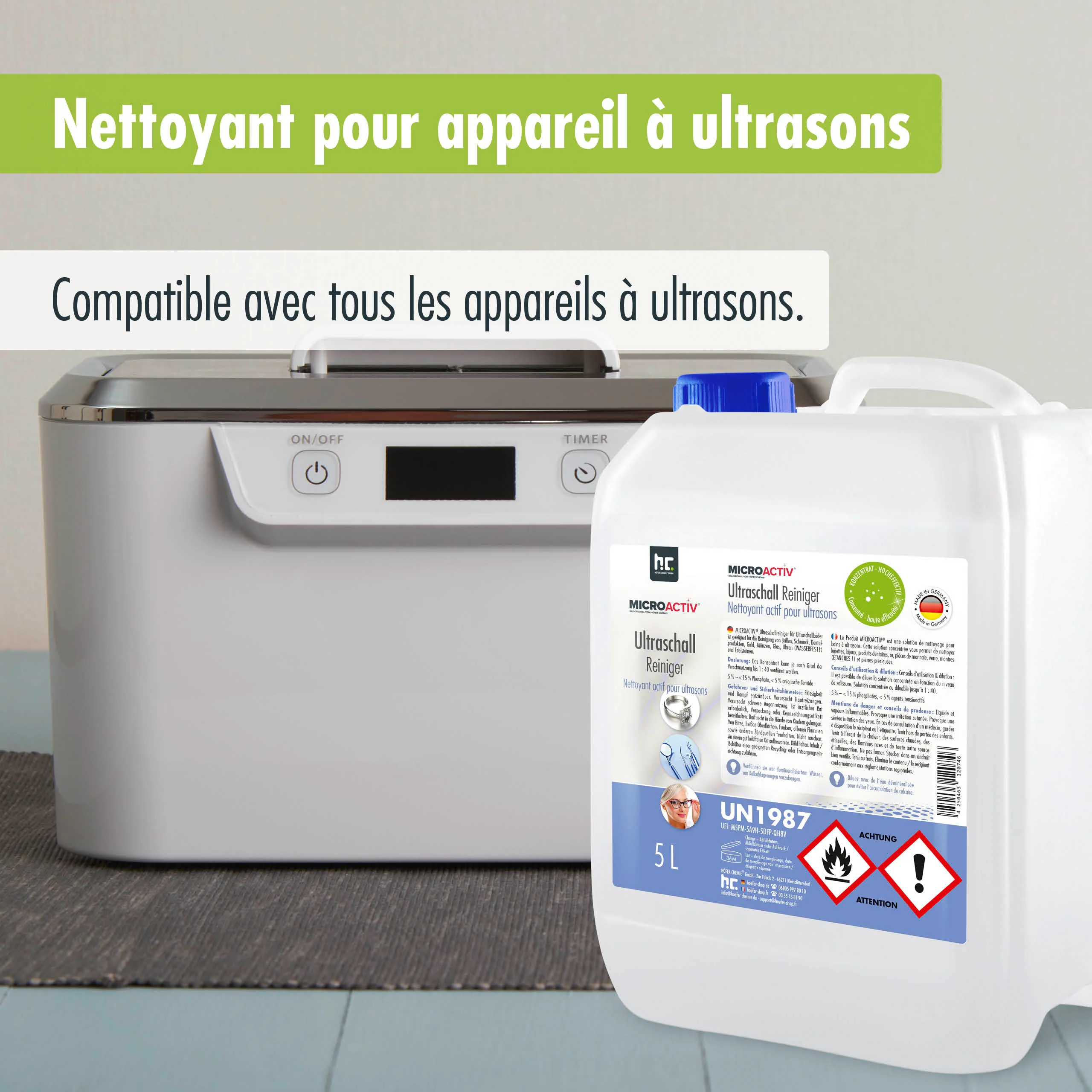 5 L Microactiv® Ultraschallreiniger Flüssig-Konzentrat für Ultraschallbad - Image 24
