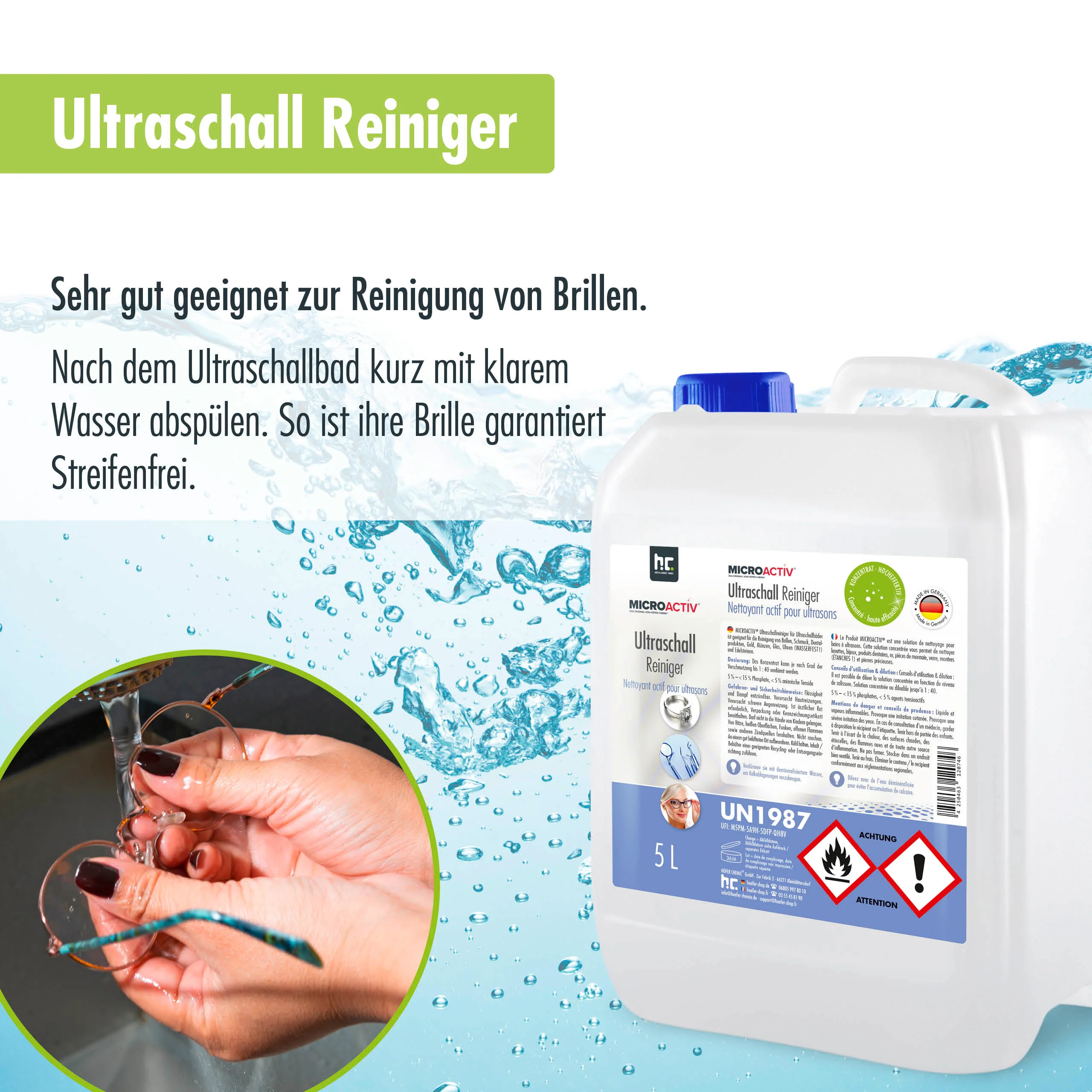 5 L Microactiv® Ultraschallreiniger Flüssig-Konzentrat für Ultraschallbad - Image 25