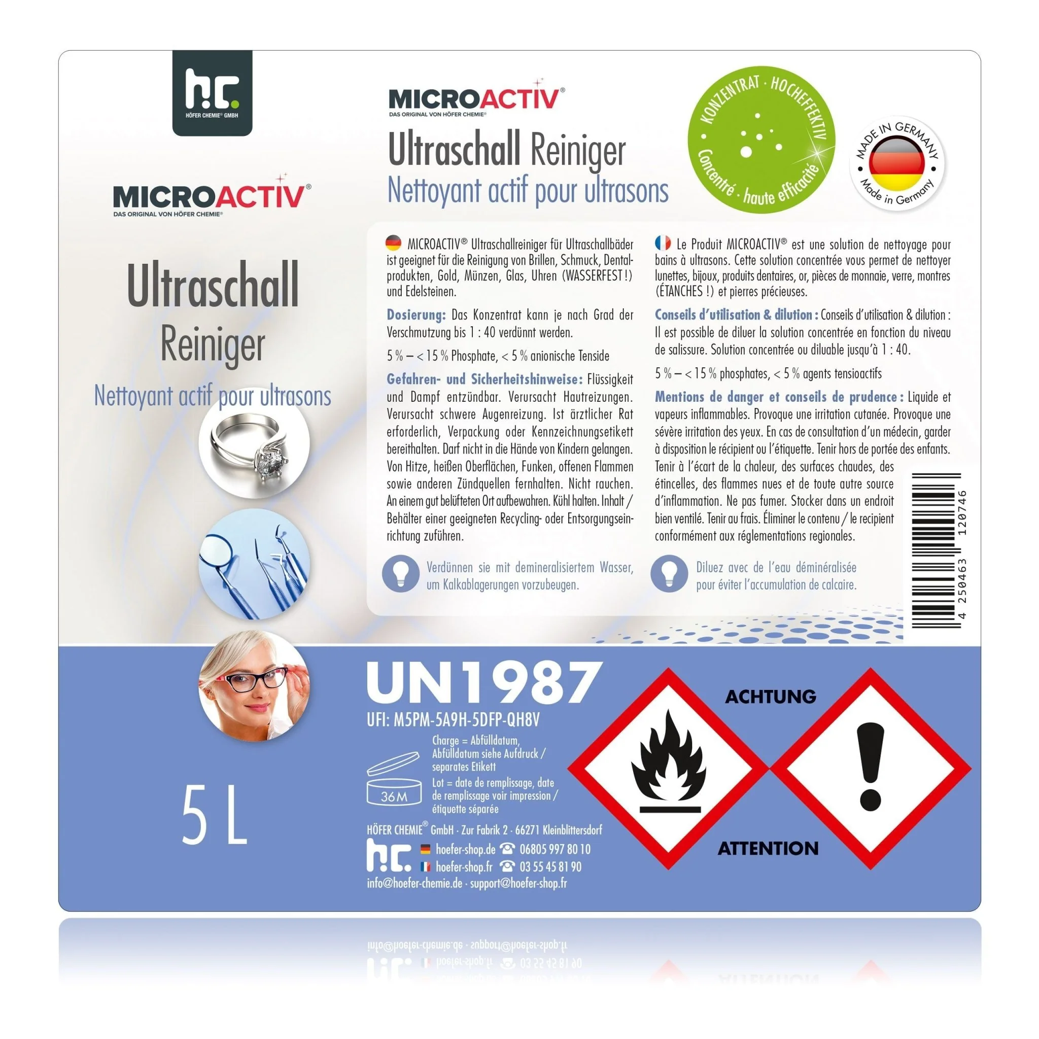 5 L Microactiv® Ultraschallreiniger Flüssig-Konzentrat für Ultraschallbad - Image 29