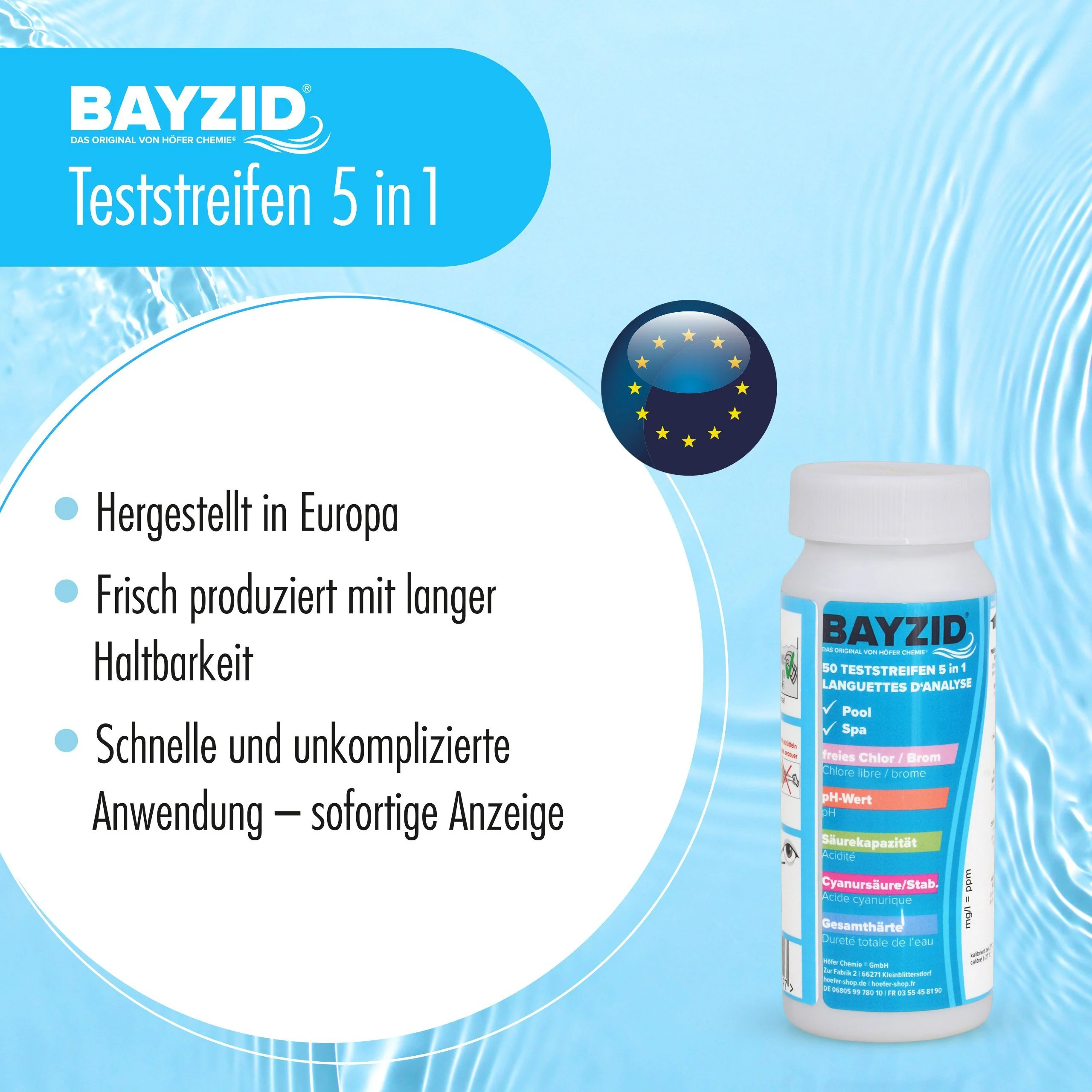 50 Stück BAYZID® 5 in 1 Pool Teststreifen - Image 5