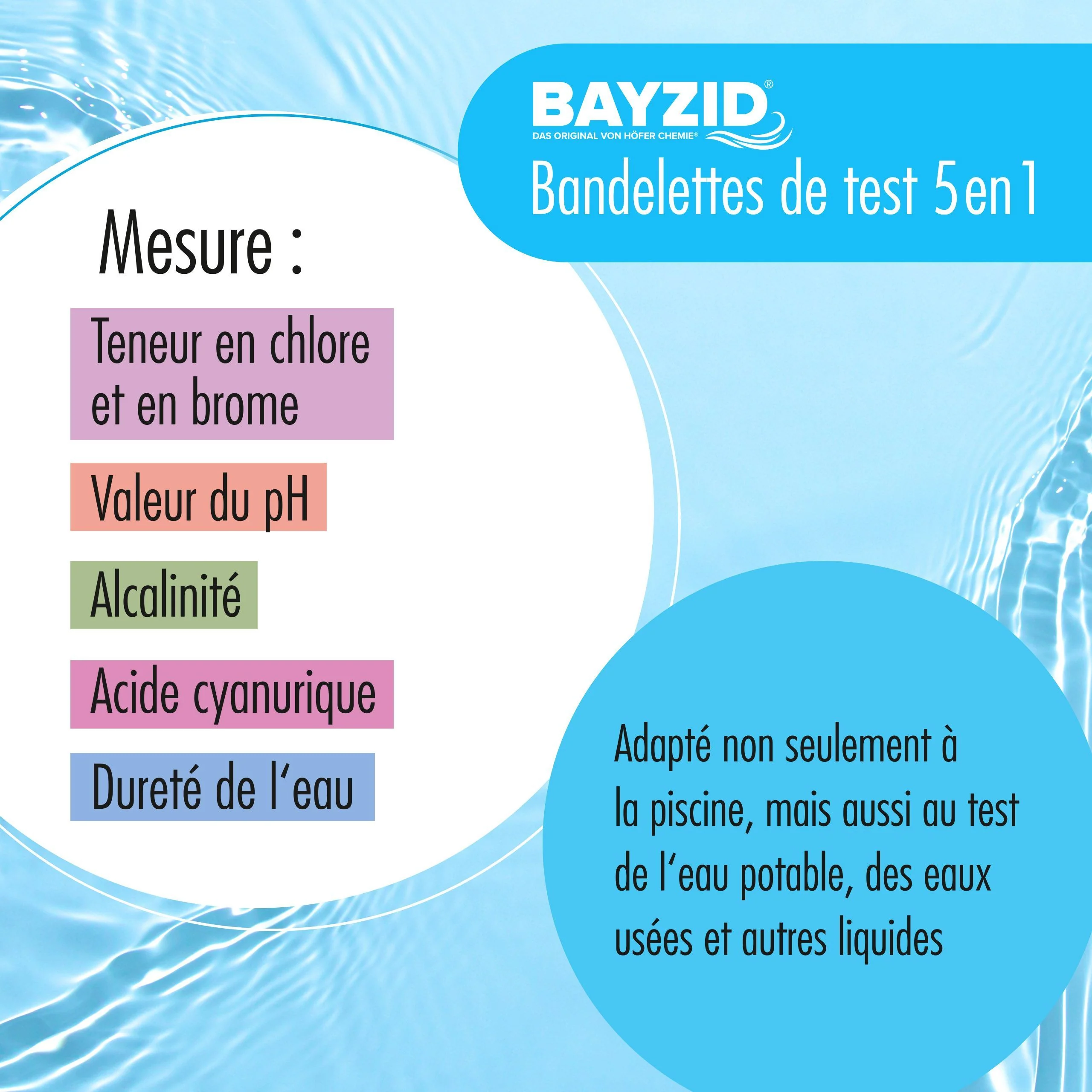 50 Stück BAYZID® 5 in 1 Pool Teststreifen - Image 8