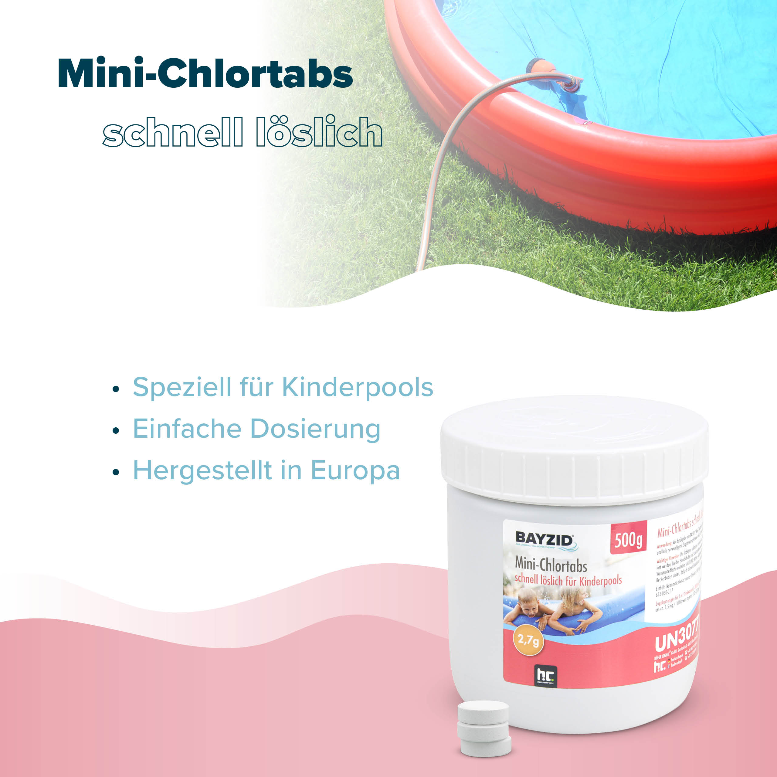500 g BAYZID® Mini - Chlortabs 2,7 g für kleine Pools - Image 3