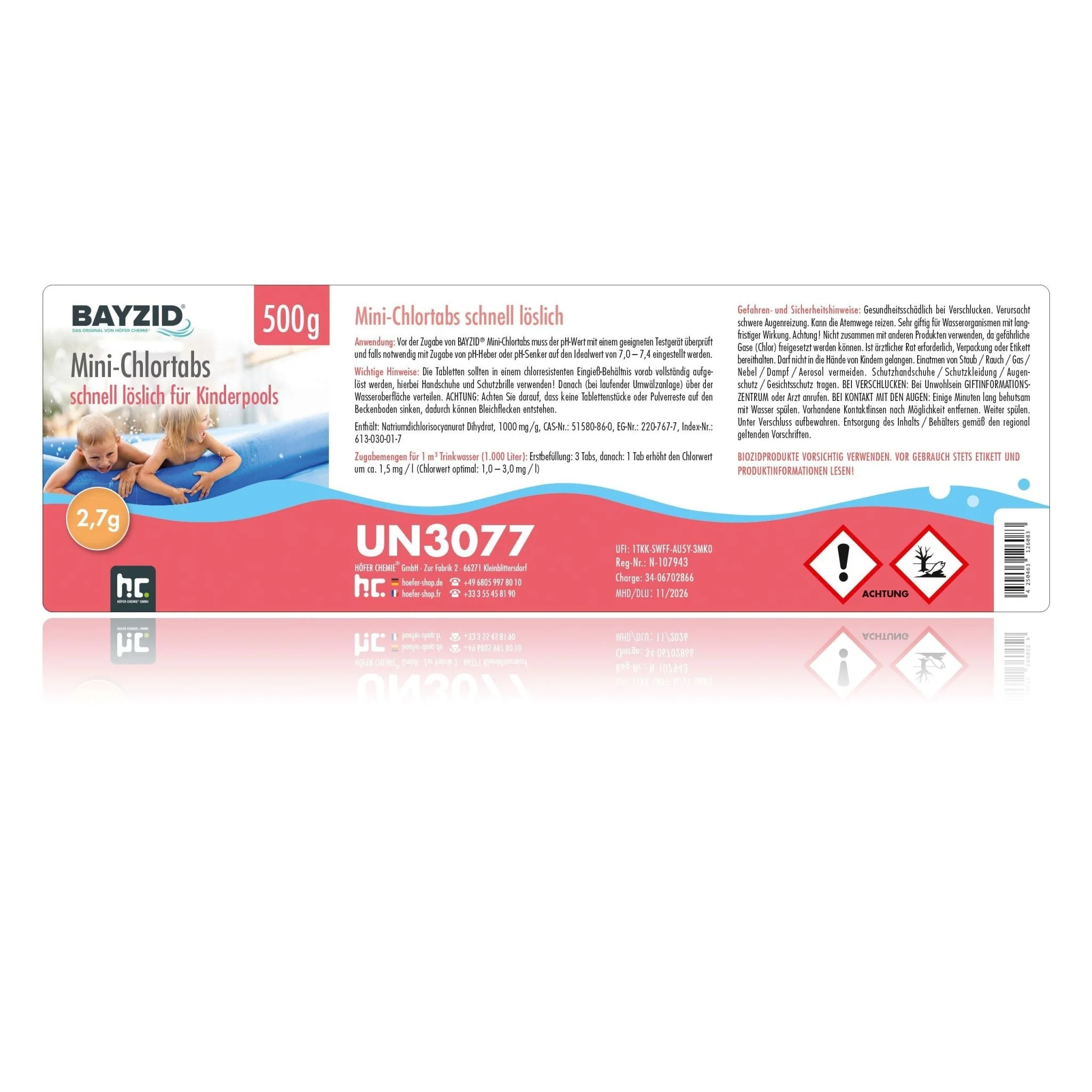 500 g BAYZID® Mini - Chlortabs 2,7 g für kleine Pools - Image 7