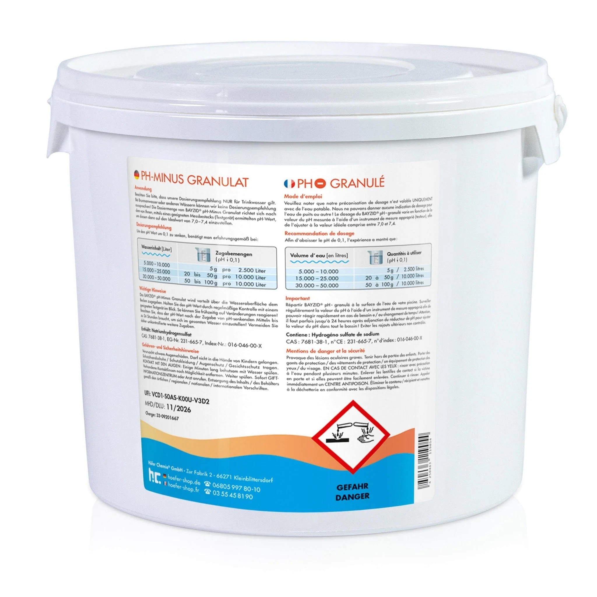 7 kg BAYZID® pH Minus Granulat für den Pool - Image 4