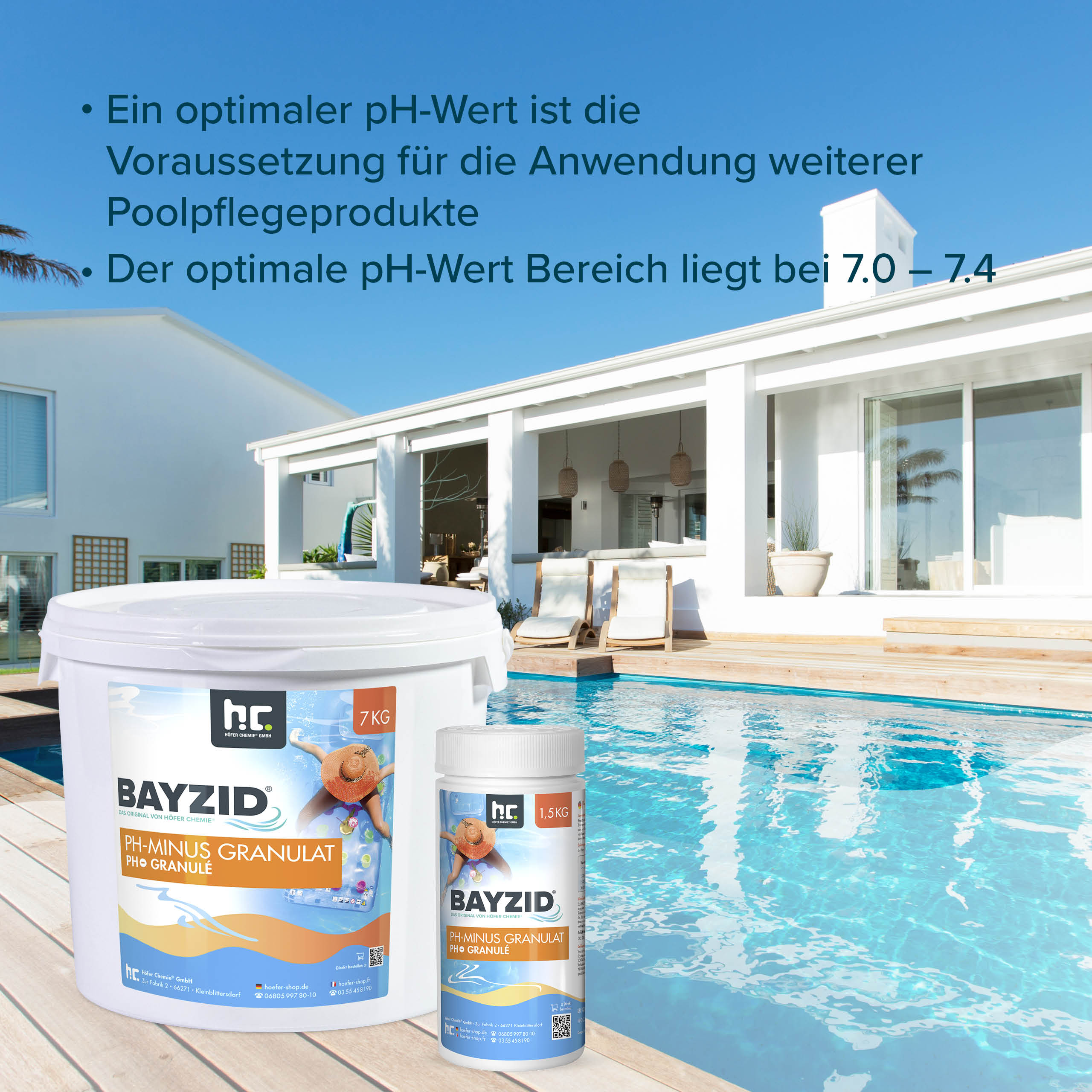 7 kg BAYZID® pH Minus Granulat für den Pool - Image 5
