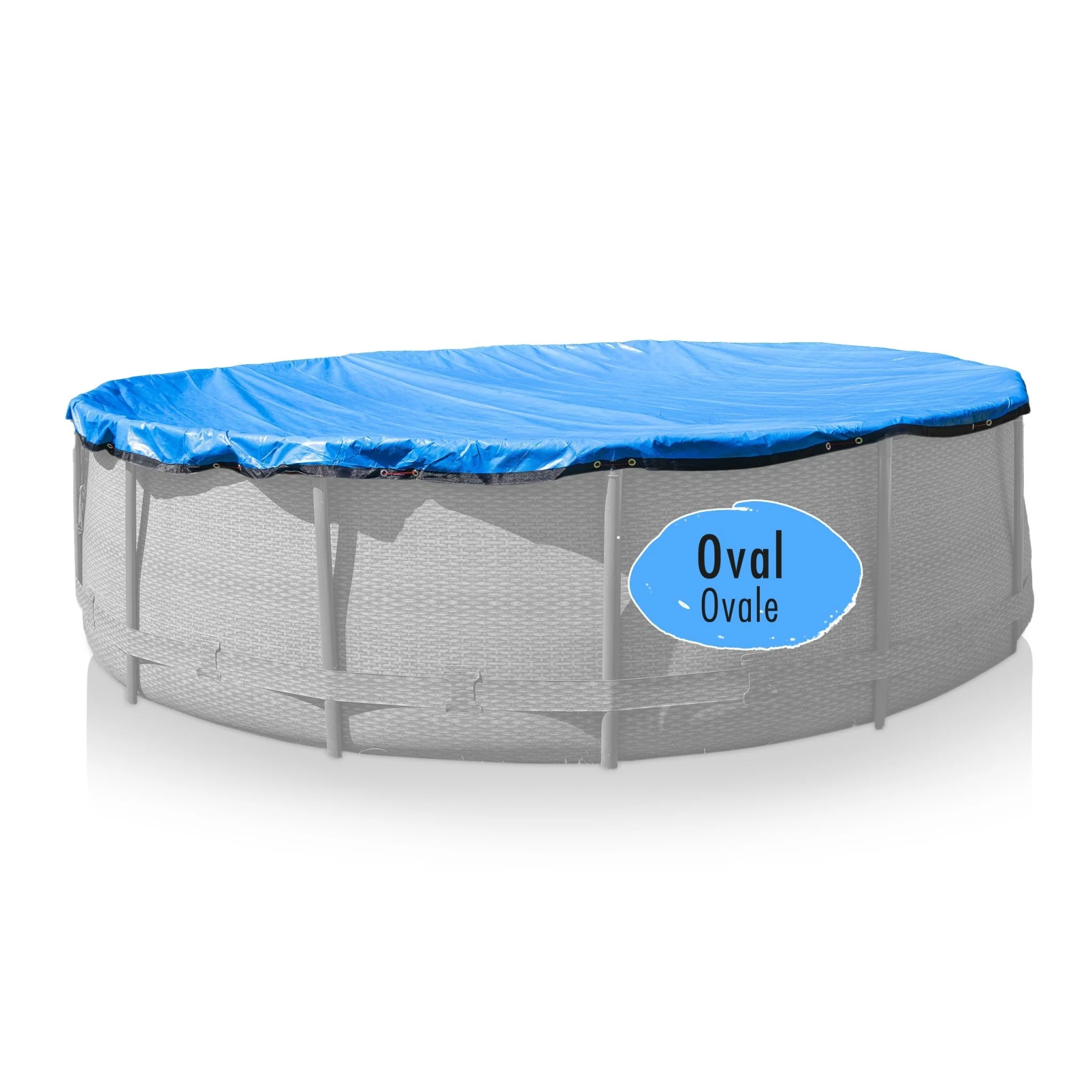 Poolabdeckung für ovale Pools 6,15 x 3 m