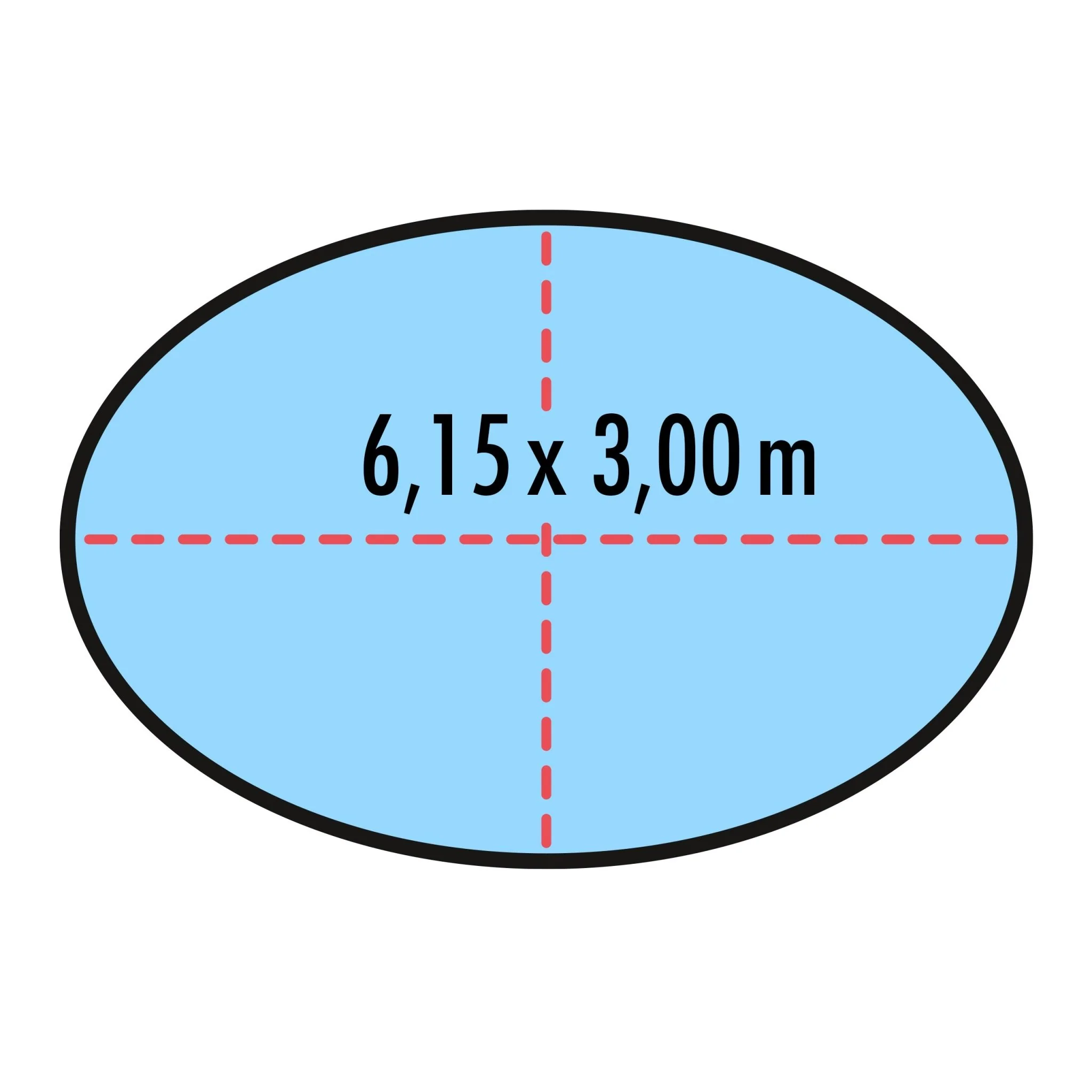 Poolabdeckung für ovale Pools 6,15 x 3 m - Image 2