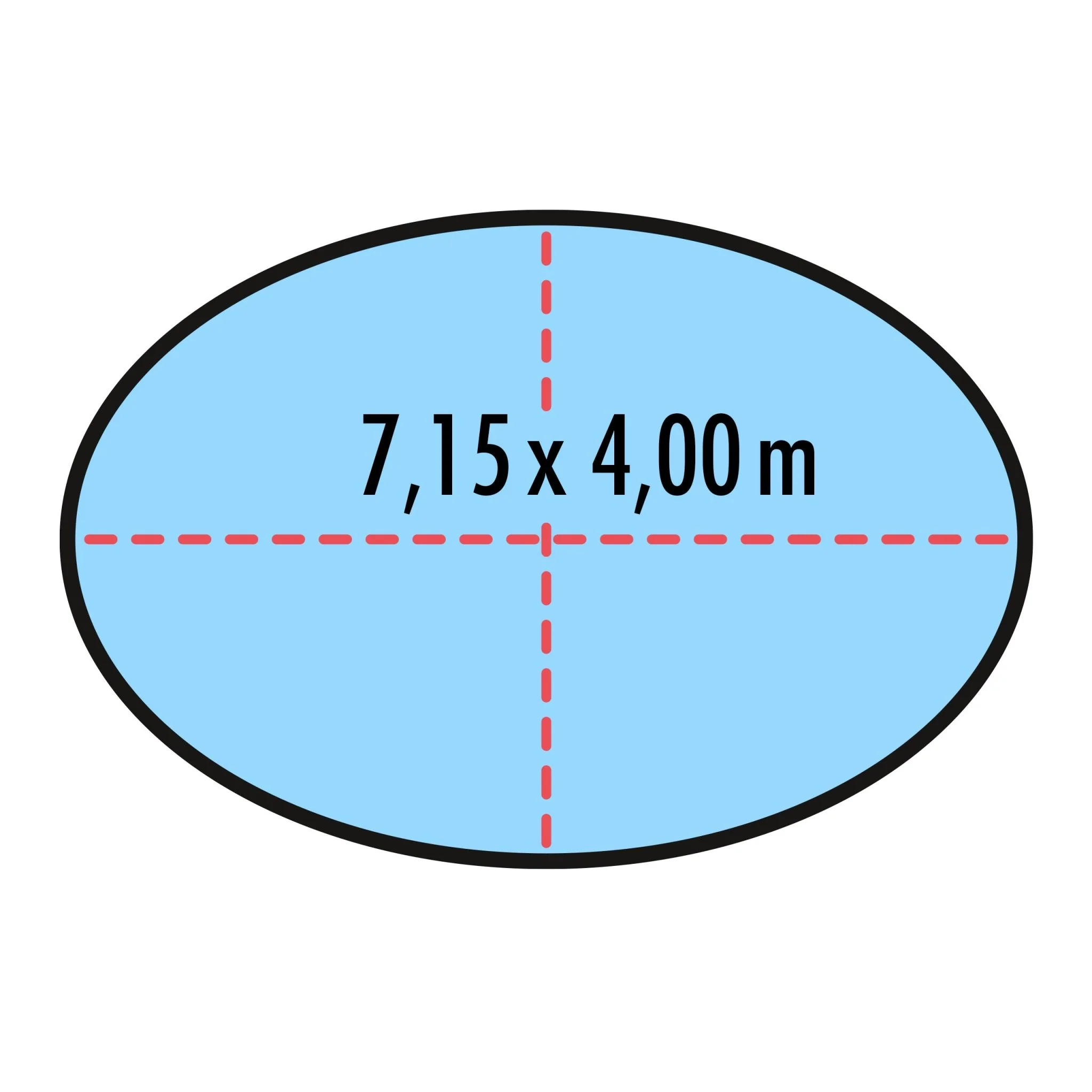 Poolabdeckung für ovale Pools 7,15 x 4 m, oval - Image 2