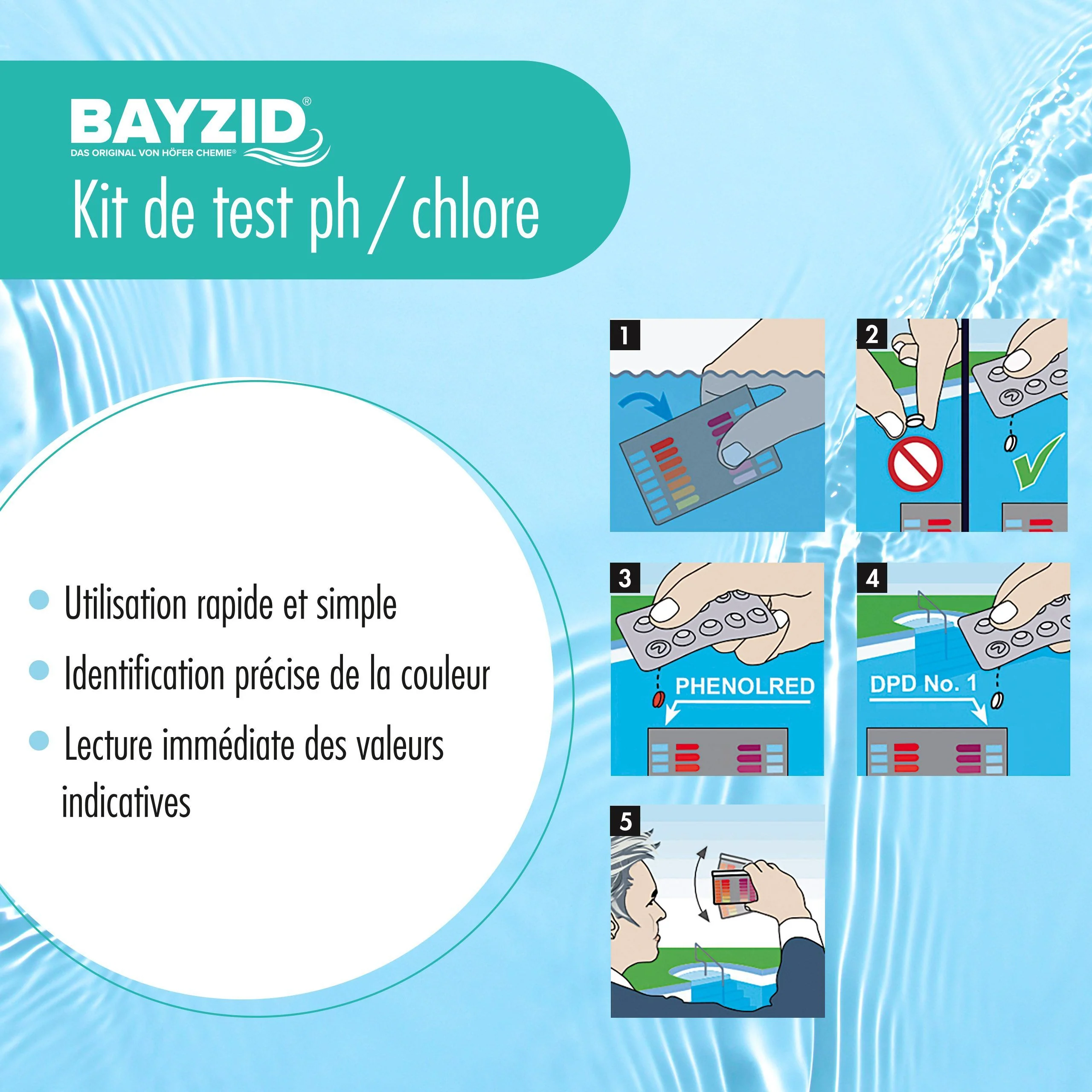 Test-Kit zur optimalen Messung des Chlorgehalts und pH-Werts - Image 8